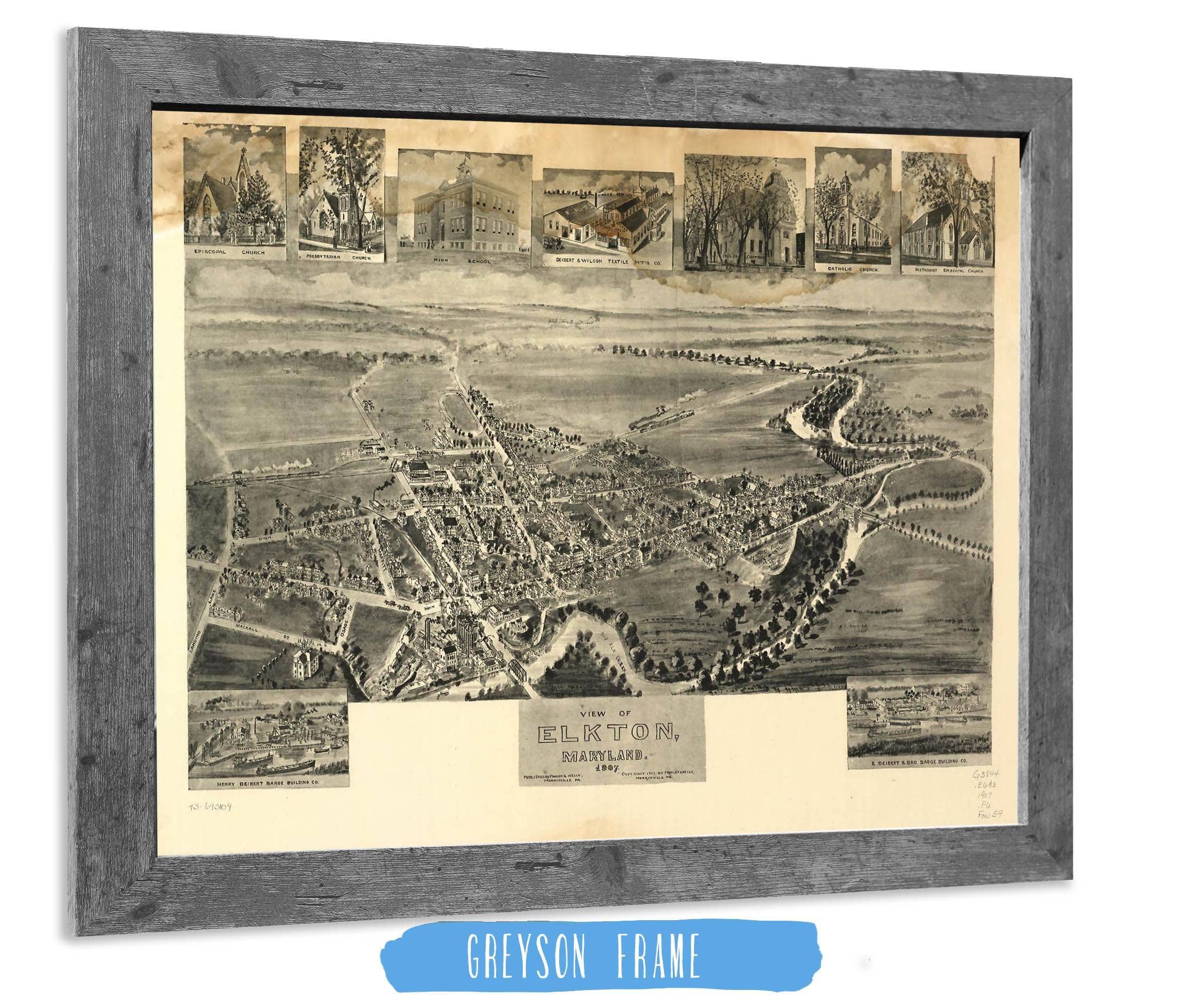 View Of Elkton Maryland 1907 State of Maryland - Image 6