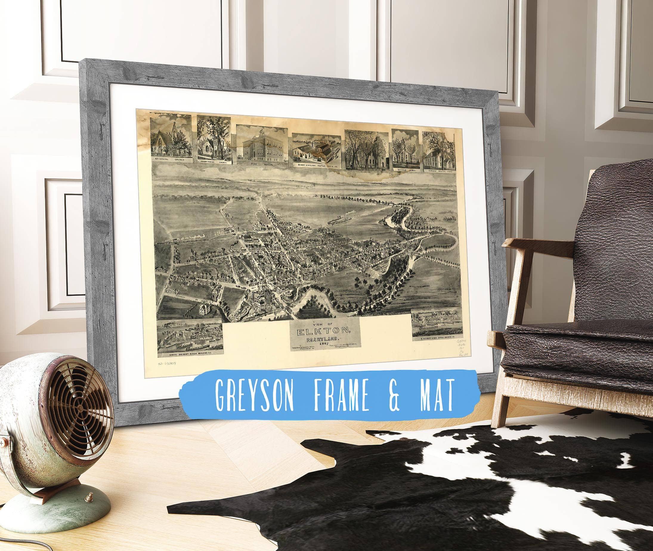 View Of Elkton Maryland 1907 State of Maryland - Image 7