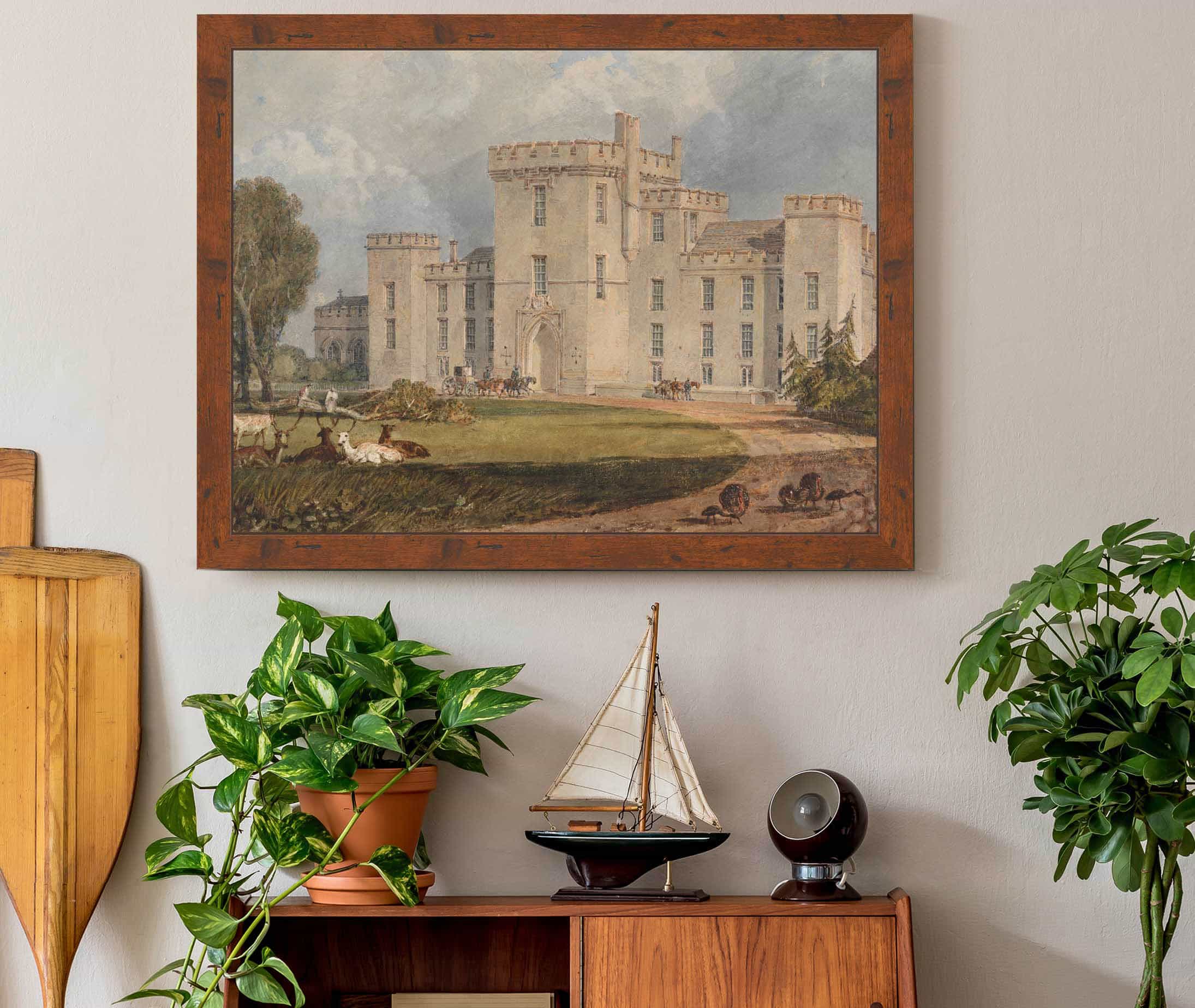 View Of Hampton Court Hertefordshire From The Northwest by Joseph Mallord William Turner - Image 3