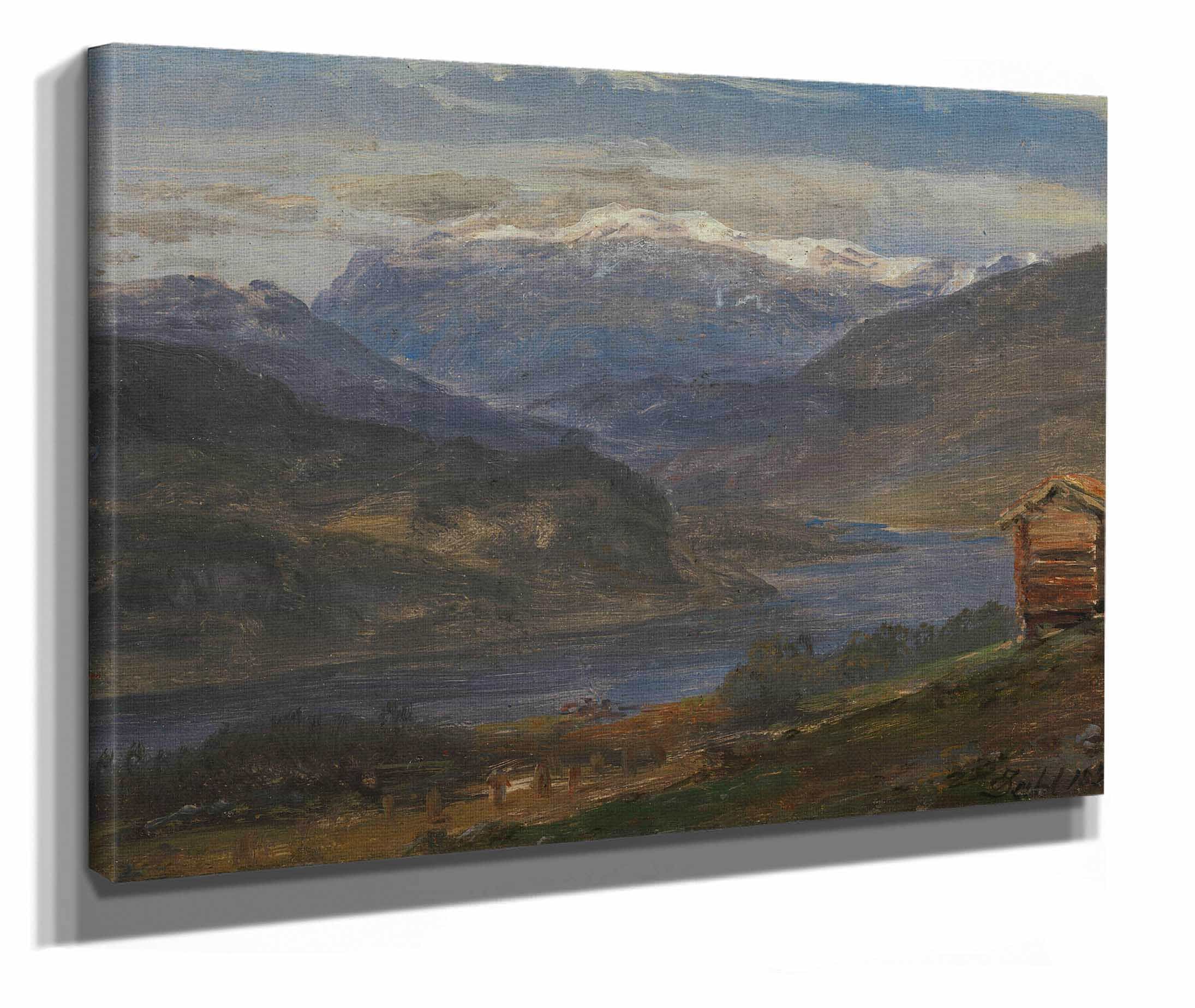 View Of Hjelle In Valdres by Johan Christian Dahl - Image 2