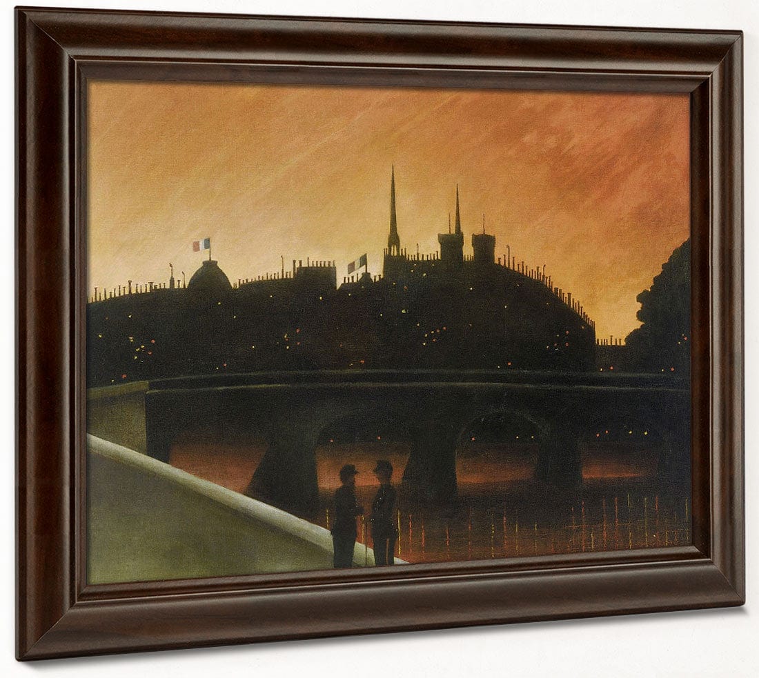 View Of Ile De Cite, Paris By Henri Julien Felix Rousseau - Image 4