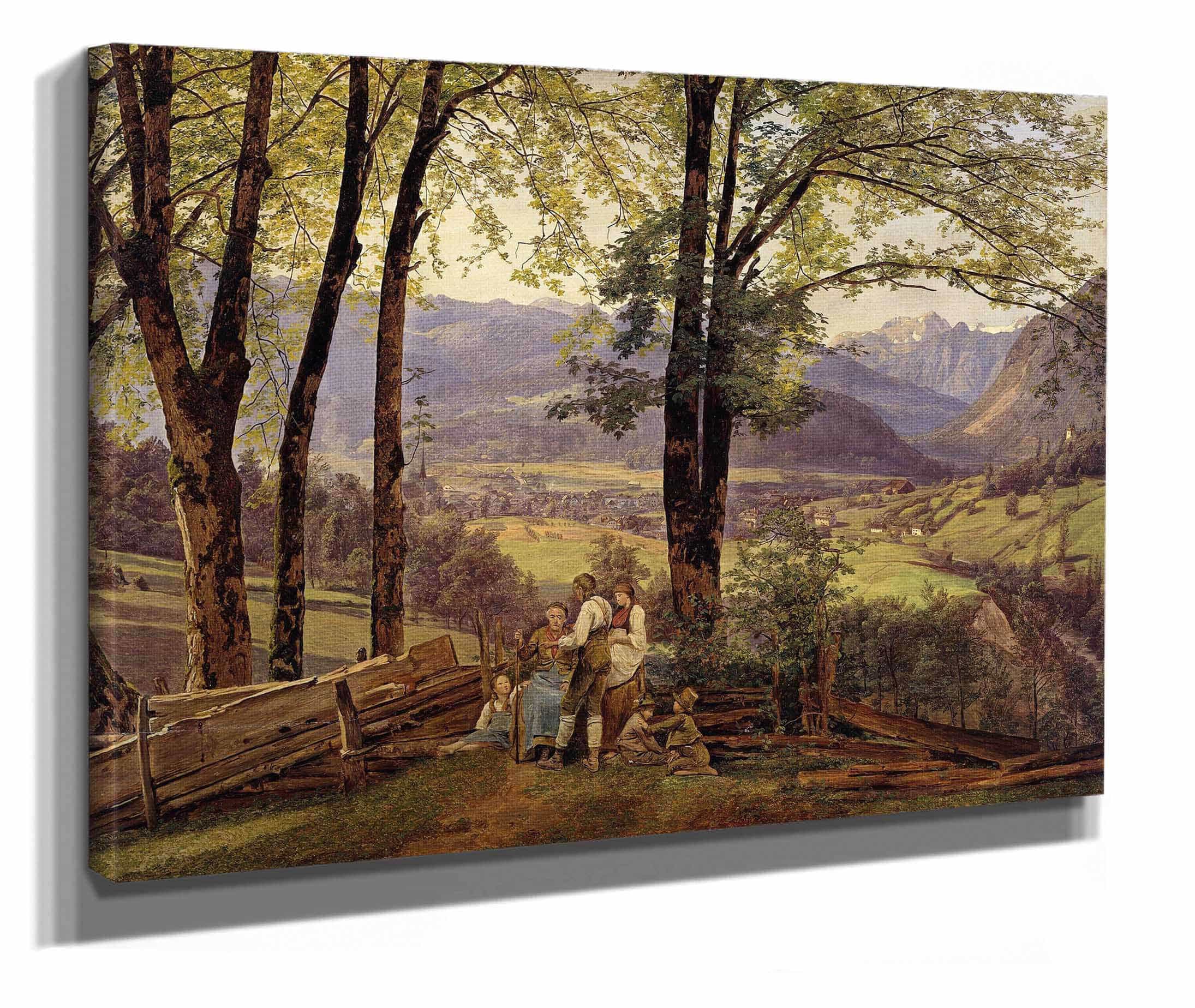 View Of Ischl by Ferdinand Georg Waldmuller