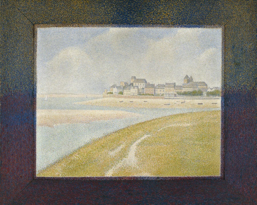 View Of Le Crotoy From Upstream By Georges Pierre Seurat - Image 7