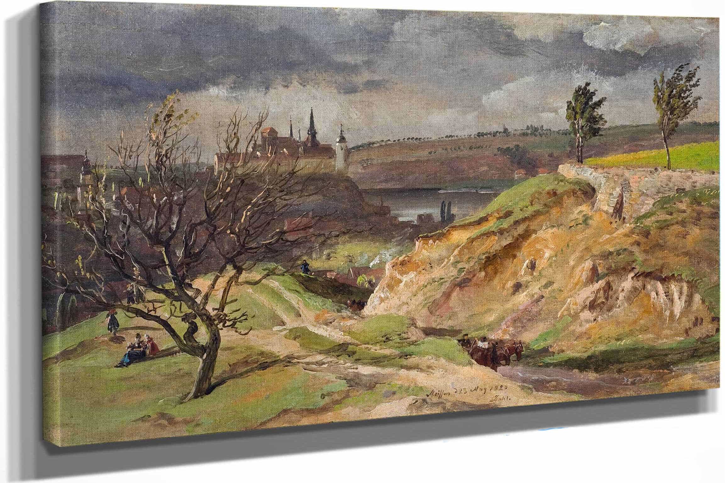 View Of Meissenstudy by Johan Christian Dahl