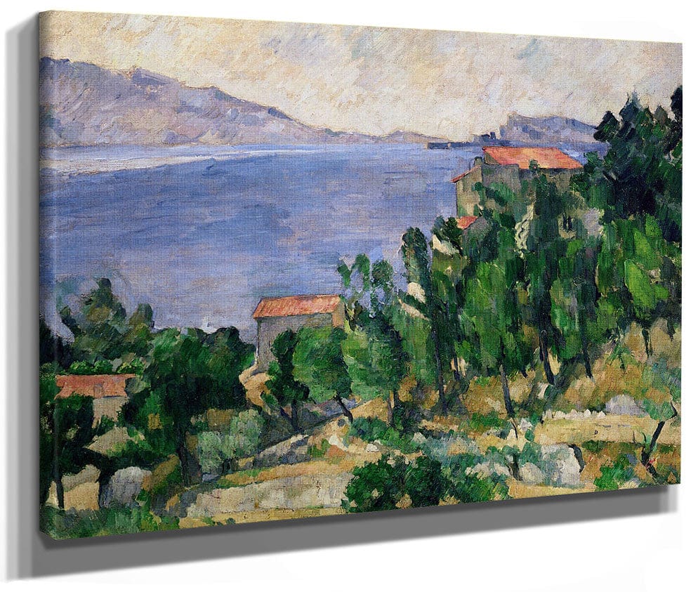 View Of Mount Marseilleveyre And The Isle Of Maire 1 By Paul Cezanne