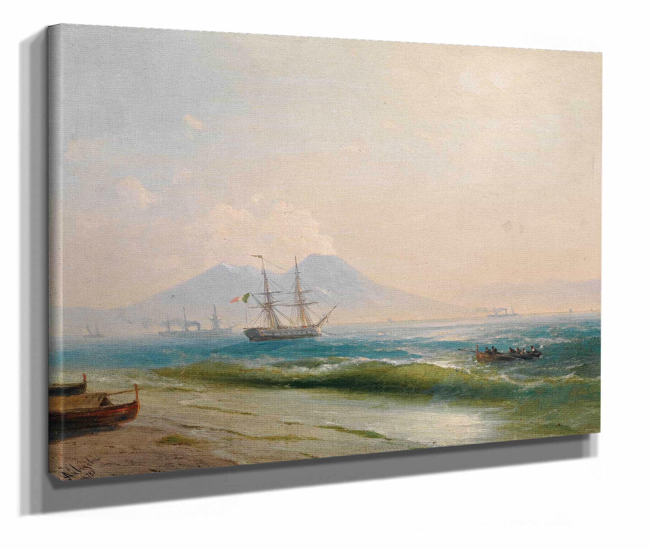 View Of Mount Vesuvius by Ivan Konstantinovich Aivazovsky - Image 2