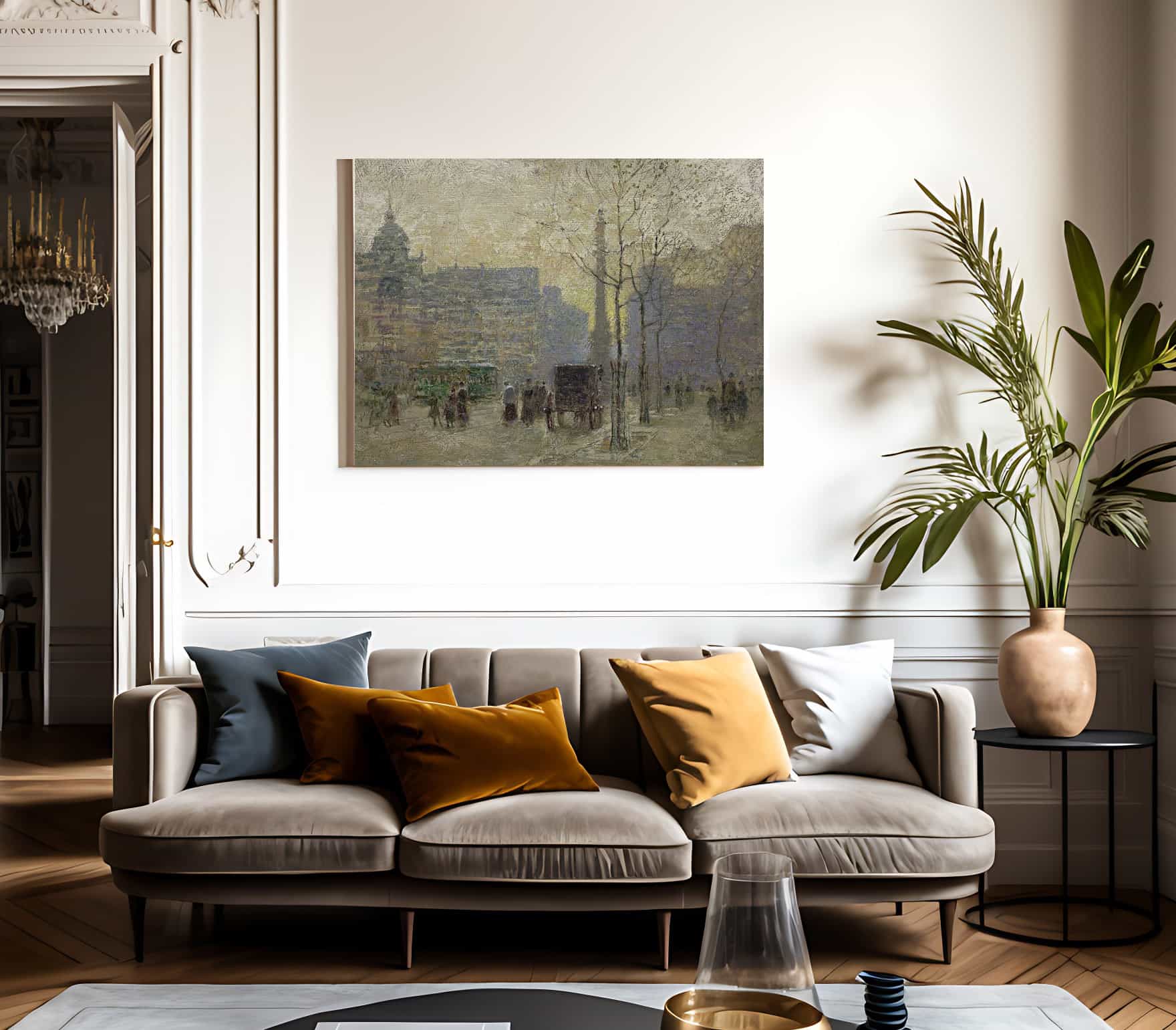 View Of New York At 59Th Street By Paul Cornoyer - Image 3