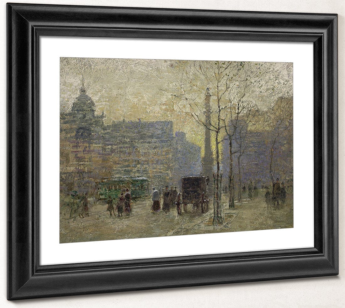 View Of New York At 59Th Street By Paul Cornoyer - Image 4