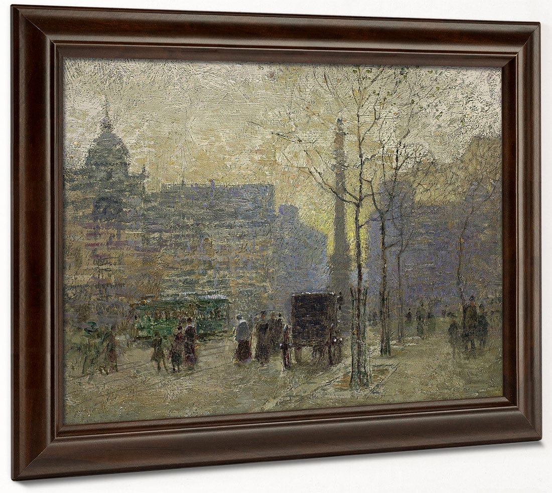 View Of New York At 59Th Street By Paul Cornoyer - Image 6