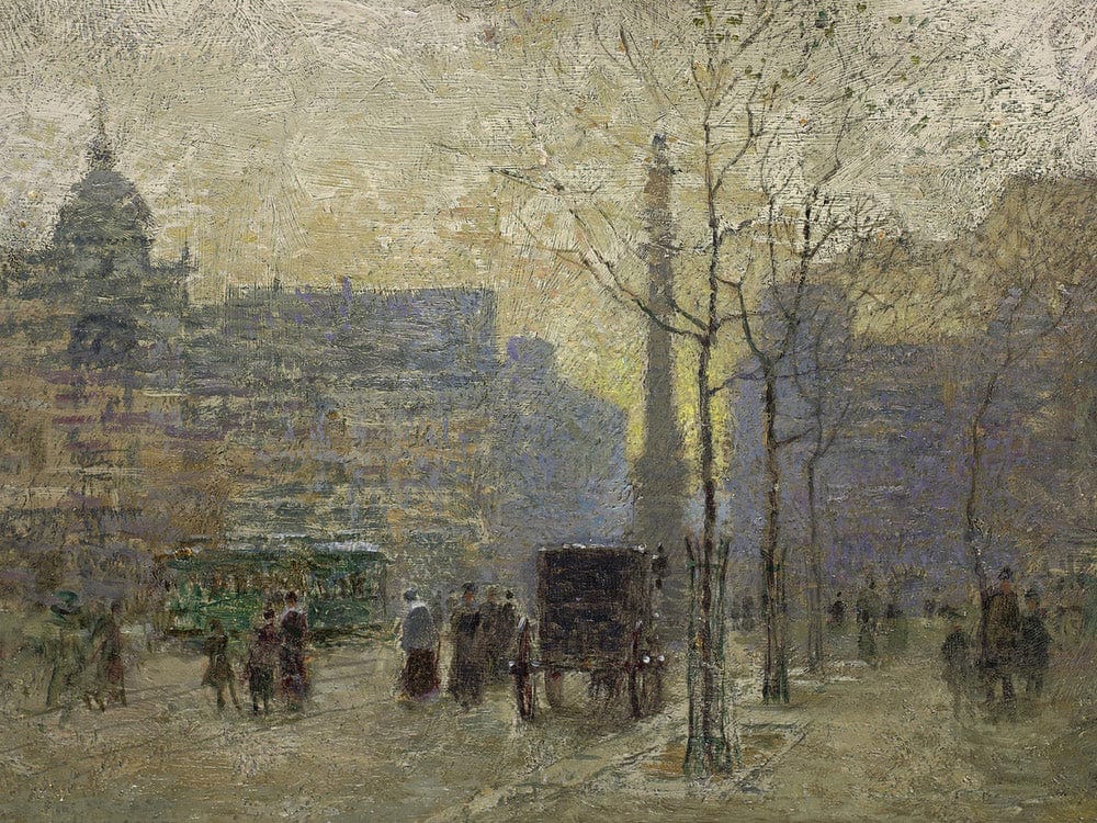 View Of New York At 59Th Street By Paul Cornoyer - Image 7