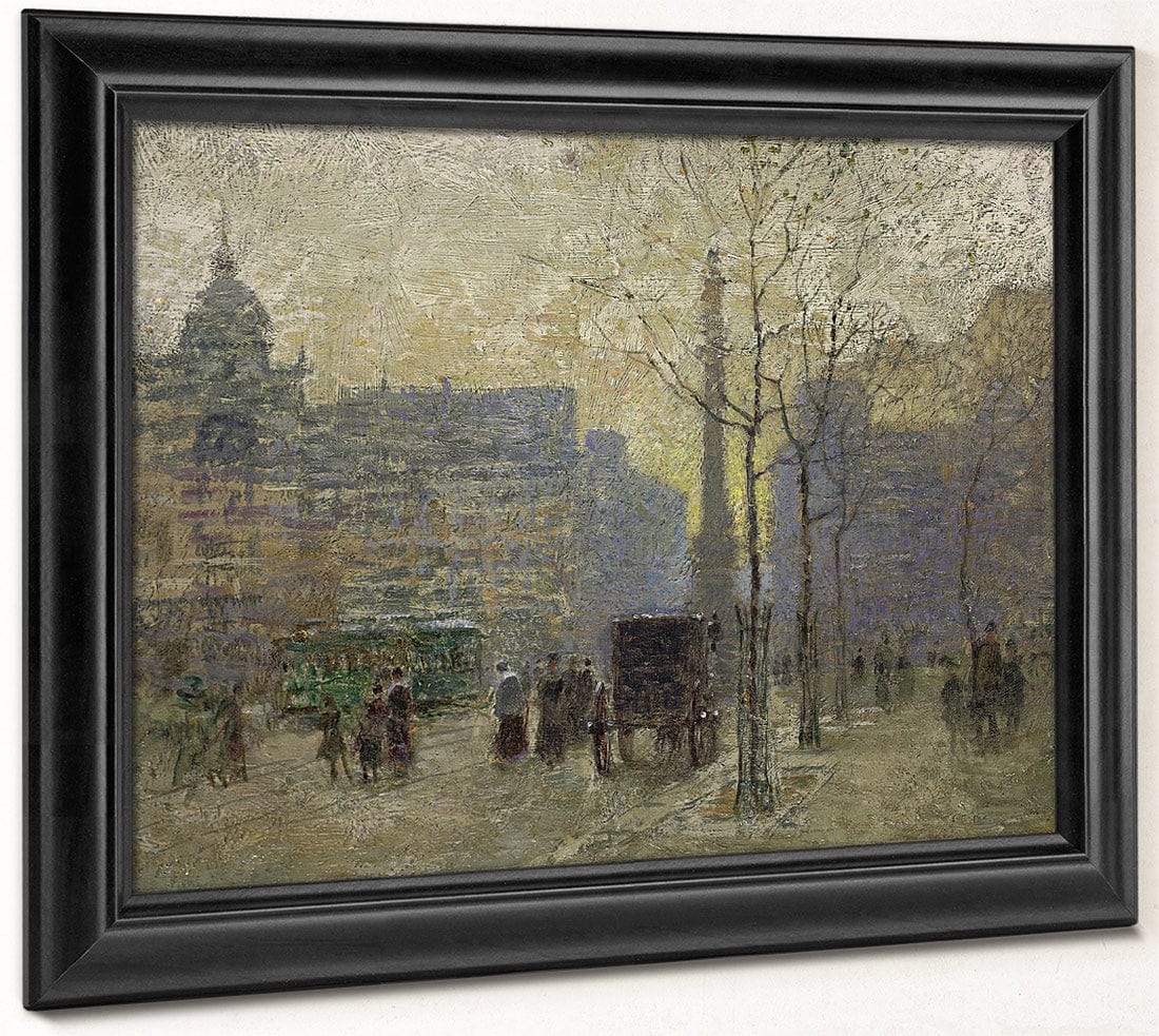 View Of New York At 59Th Street By Paul Cornoyer - Image 8