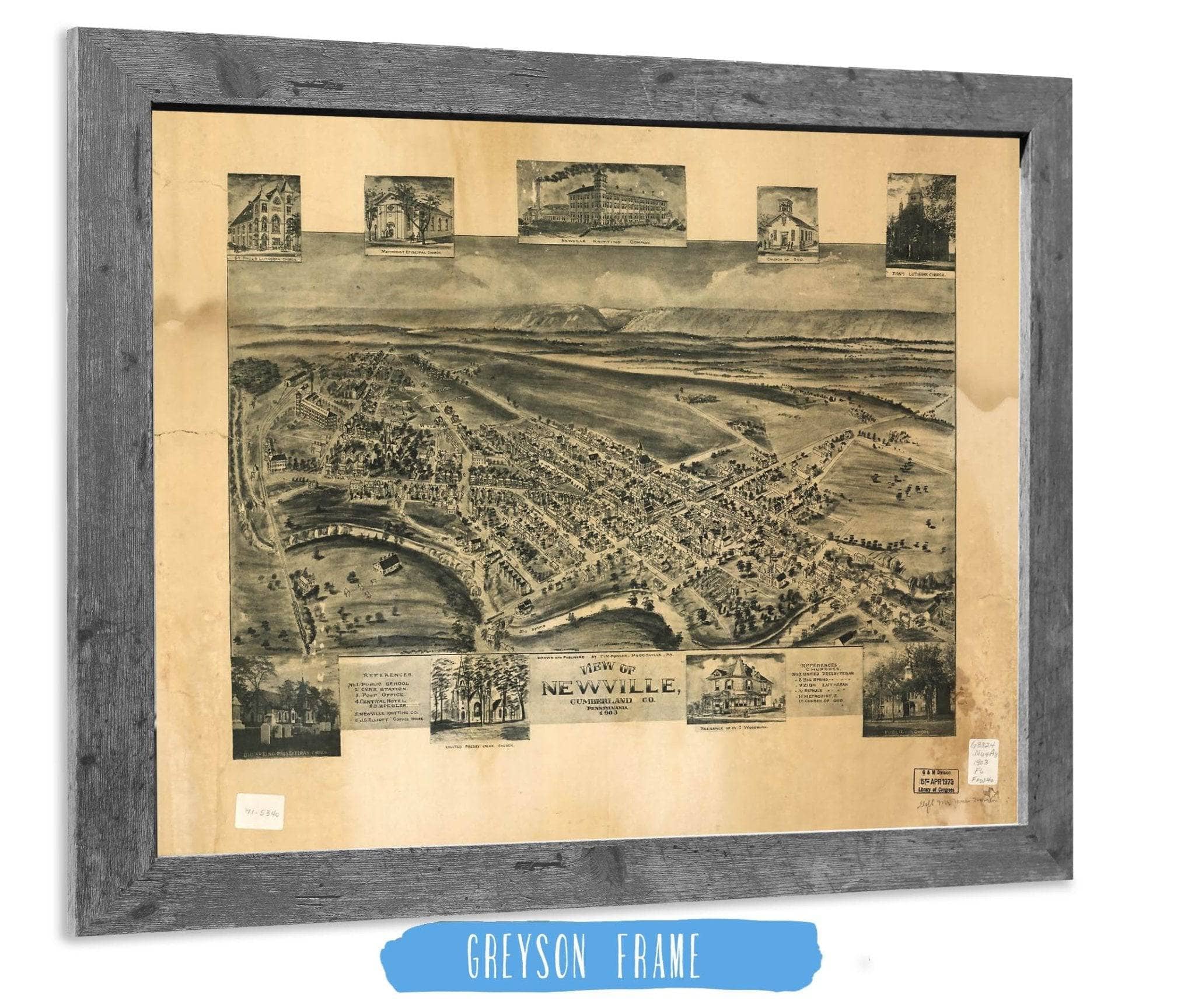 View Of Newville Cumberland Co Pennsylvania 1903 State of Pennsylvania - Image 6