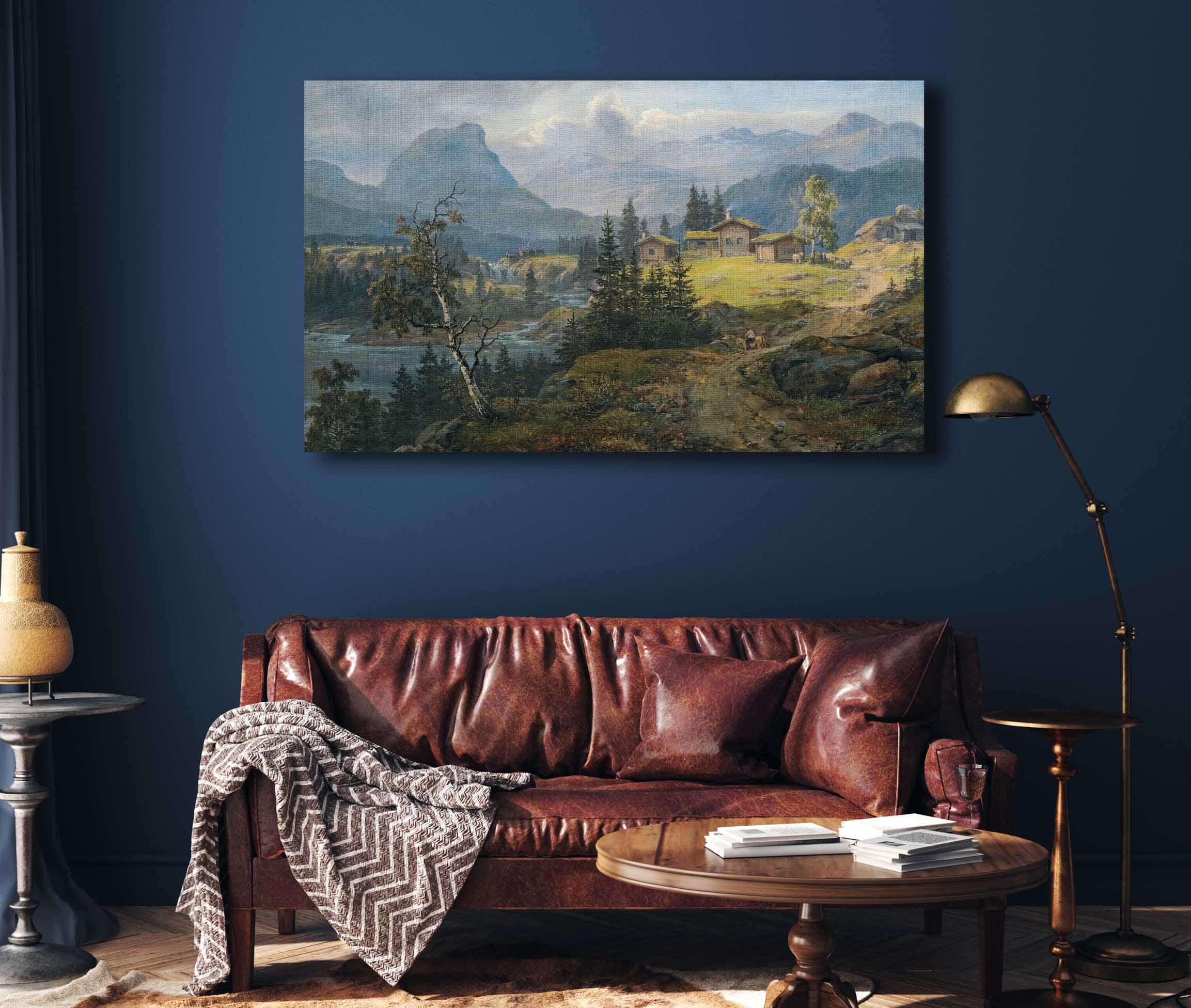 View Of Oylo Farm Valdres by Johan Christian Dahl - Image 4