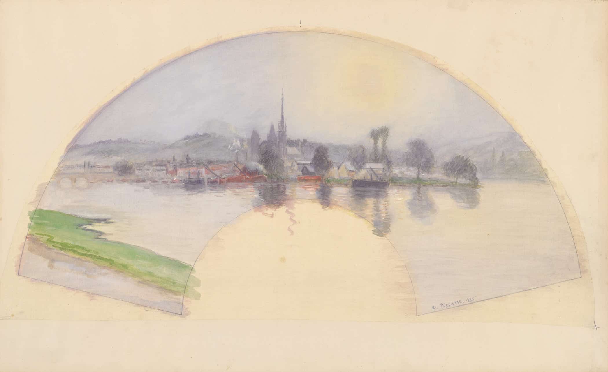 View Of Rouen by Camille Pissarro - Image 2