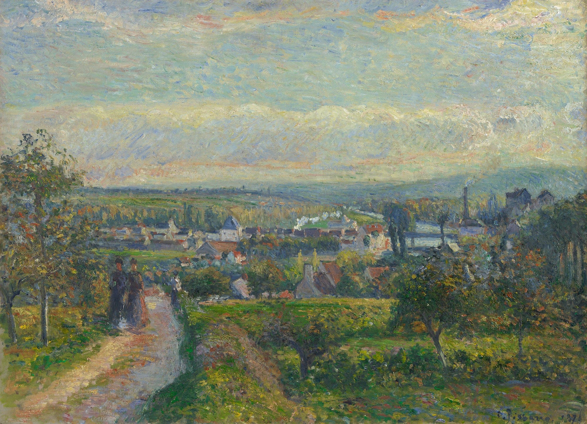 View Of Saint Ouen Laumone by Camille Pissarro - Image 5