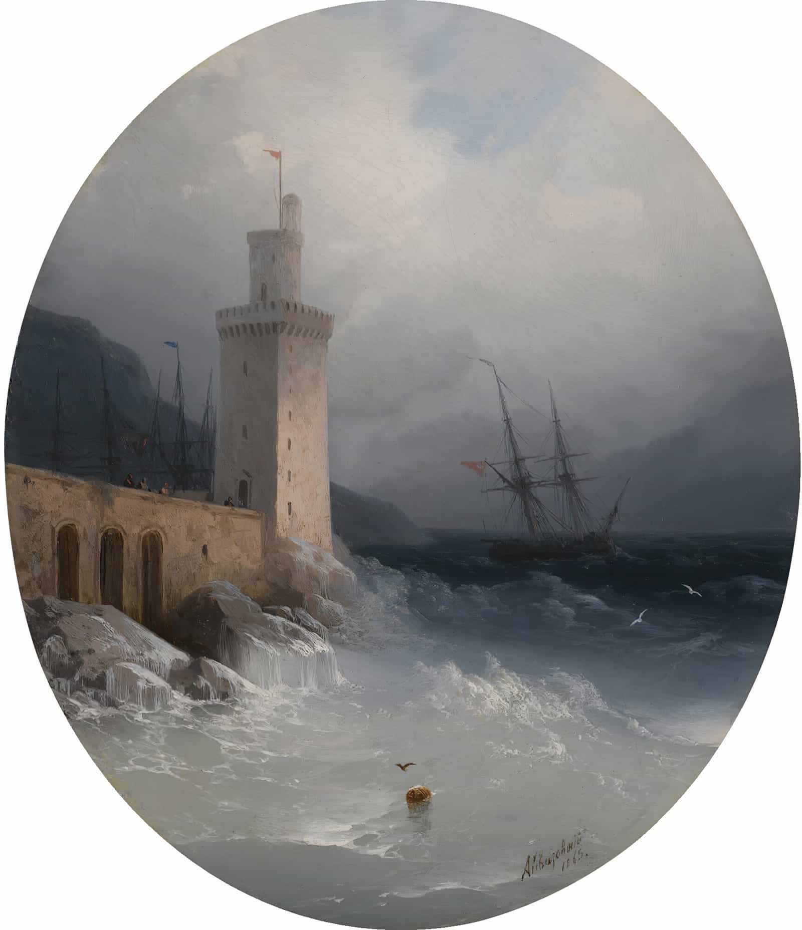 View Of The Amalfi Coast by Ivan Konstantinovich Aivazovsky
