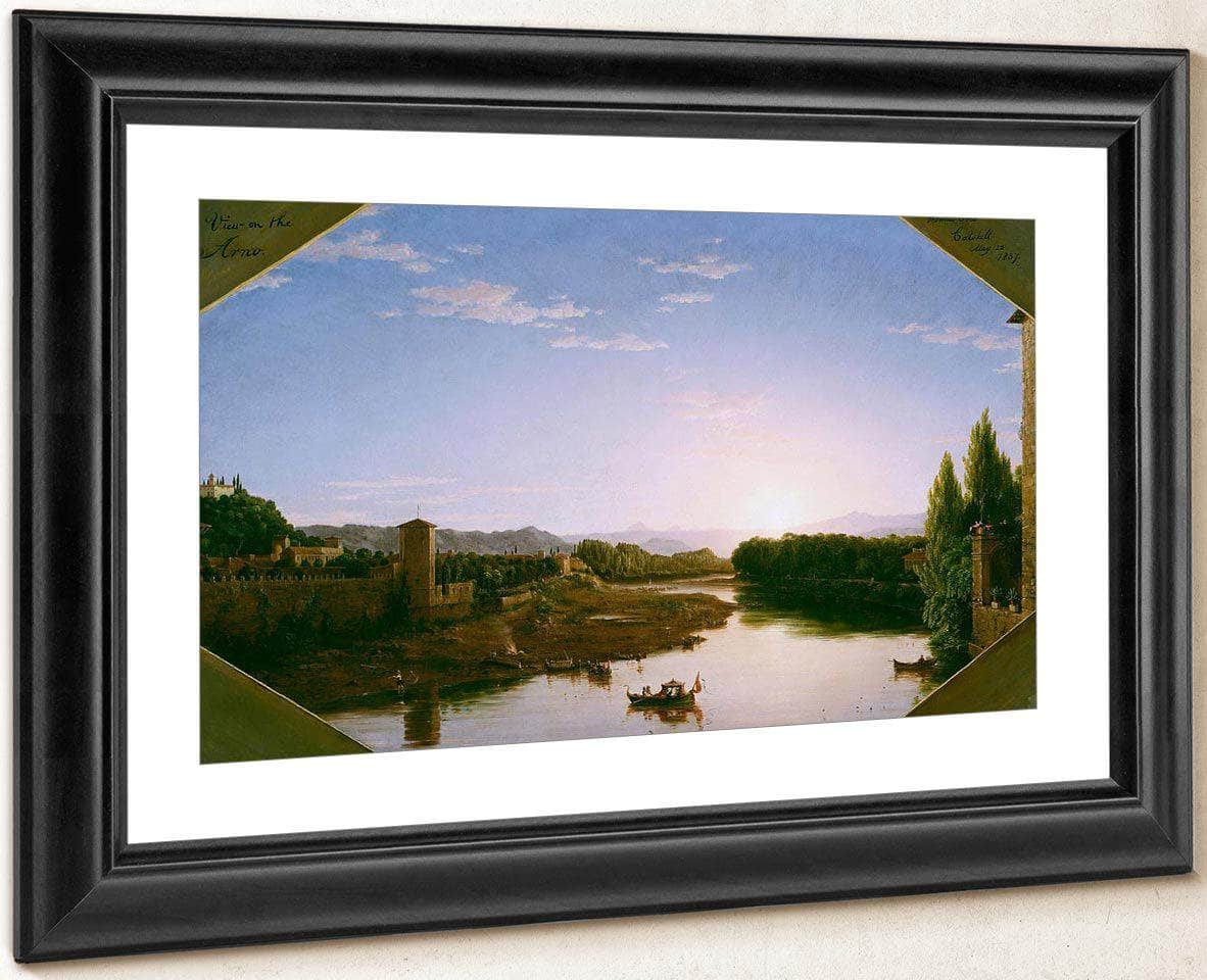 View Of The Arno Near Florence By Cole, Thomas - Image 2