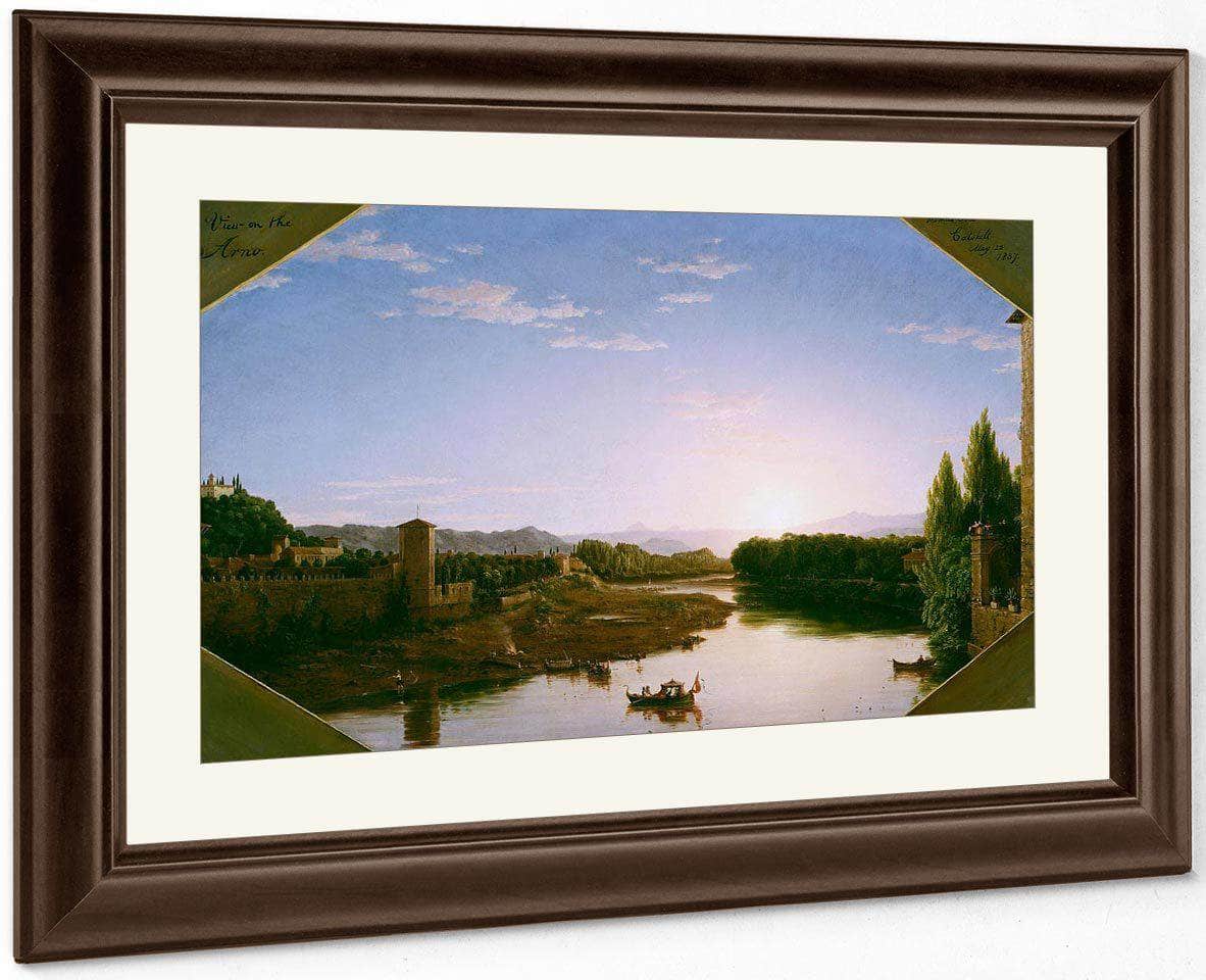 View Of The Arno Near Florence By Cole, Thomas - Image 3