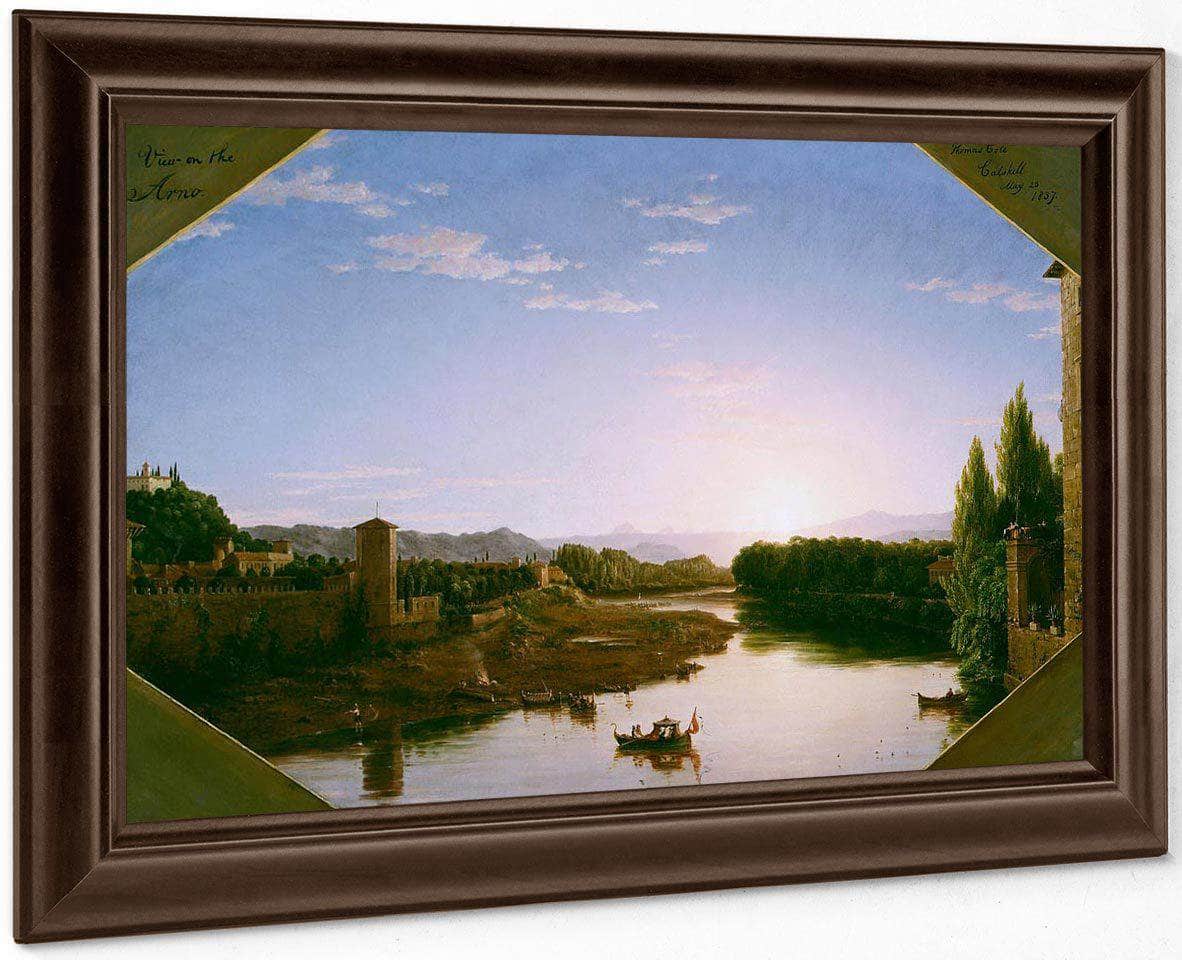 View Of The Arno Near Florence By Cole, Thomas - Image 4