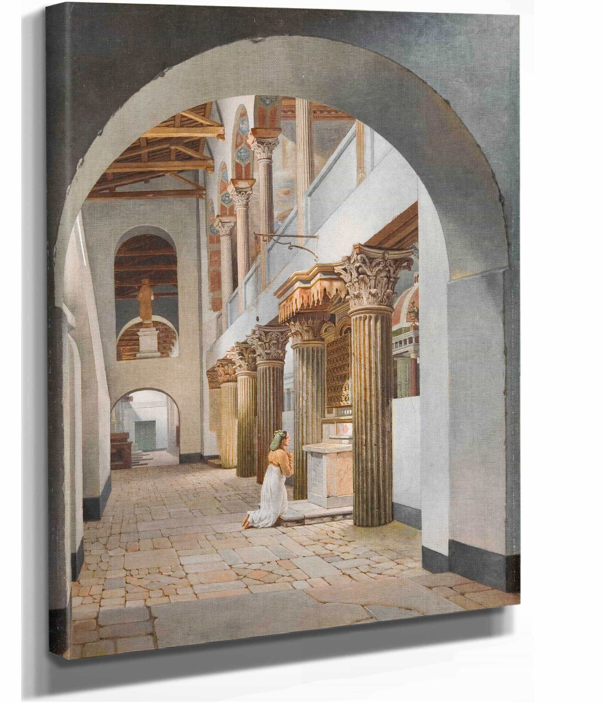 View Of The Church Of San Lorenzo Fuori Le Mura by Christoffer Wilhelm Eckersberg - Image 2