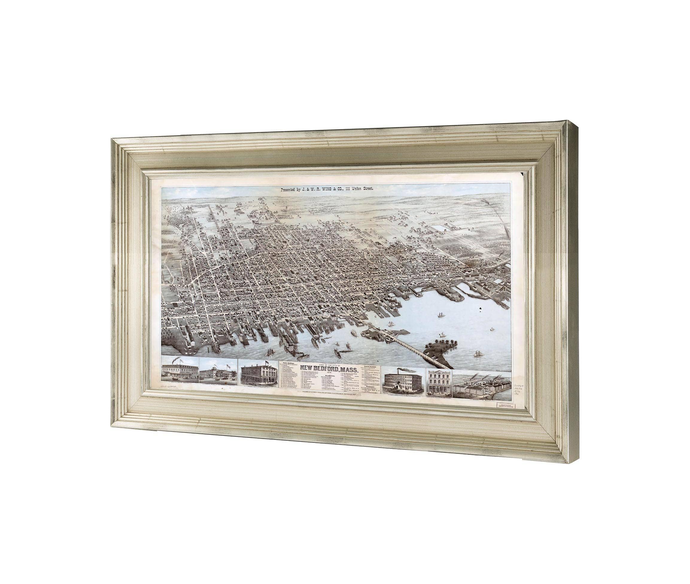 View Of The City Of New Bedford Mass 1876 State Of Massachusetts - Image 2