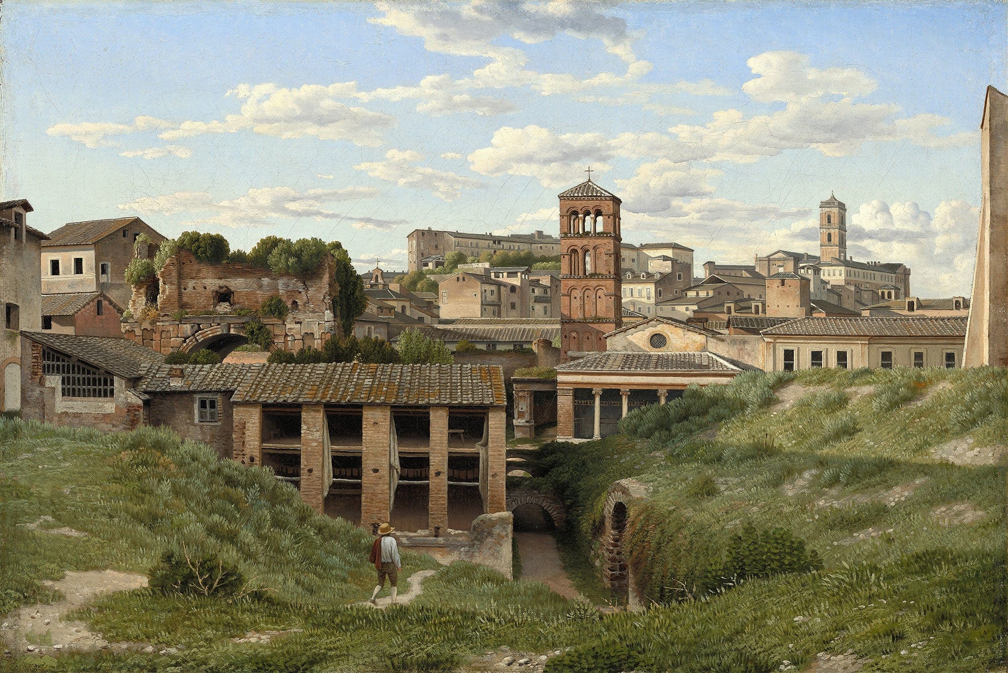 View Of The Cloaca Maximarome by Christoffer Wilhelm Eckersberg
