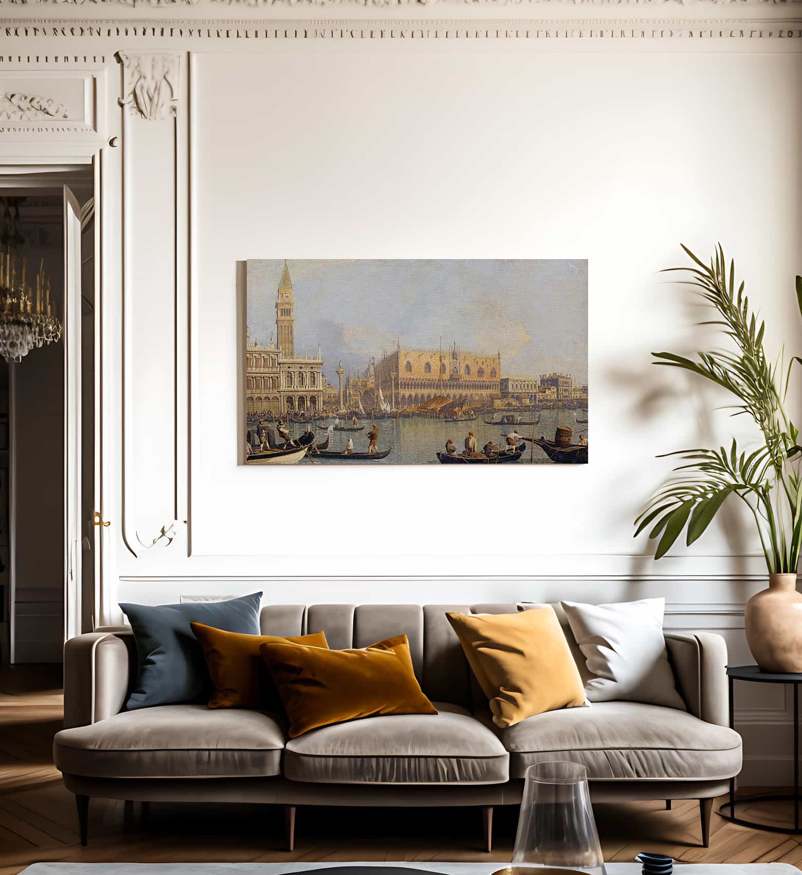 View Of The Ducal Palace In Venice By Canaletto - Image 3