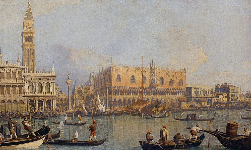 View Of The Ducal Palace In Venice By Canaletto - Image 7