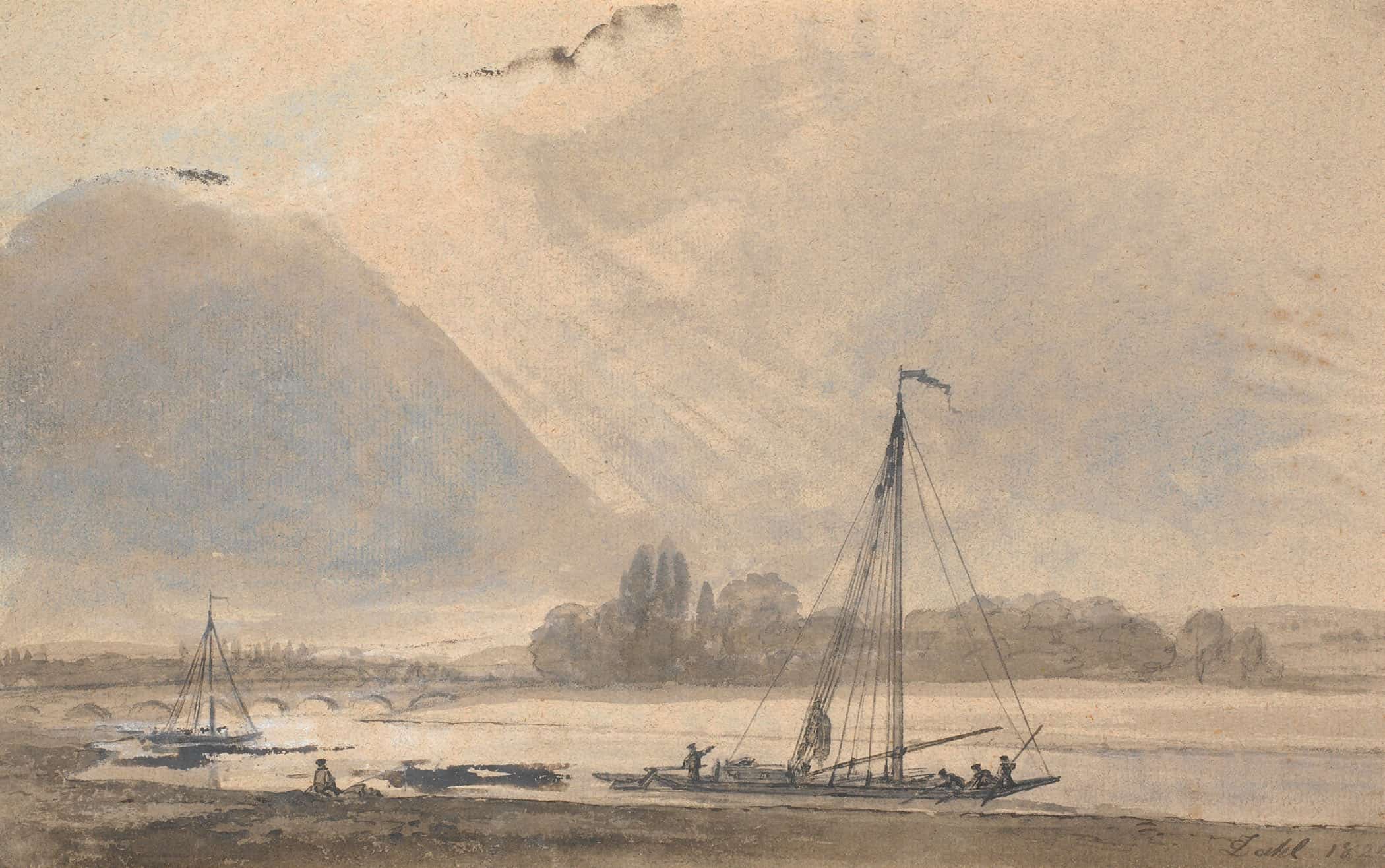 View Of The Elbe Near Dresden by Johan Christian Dahl - Image 2