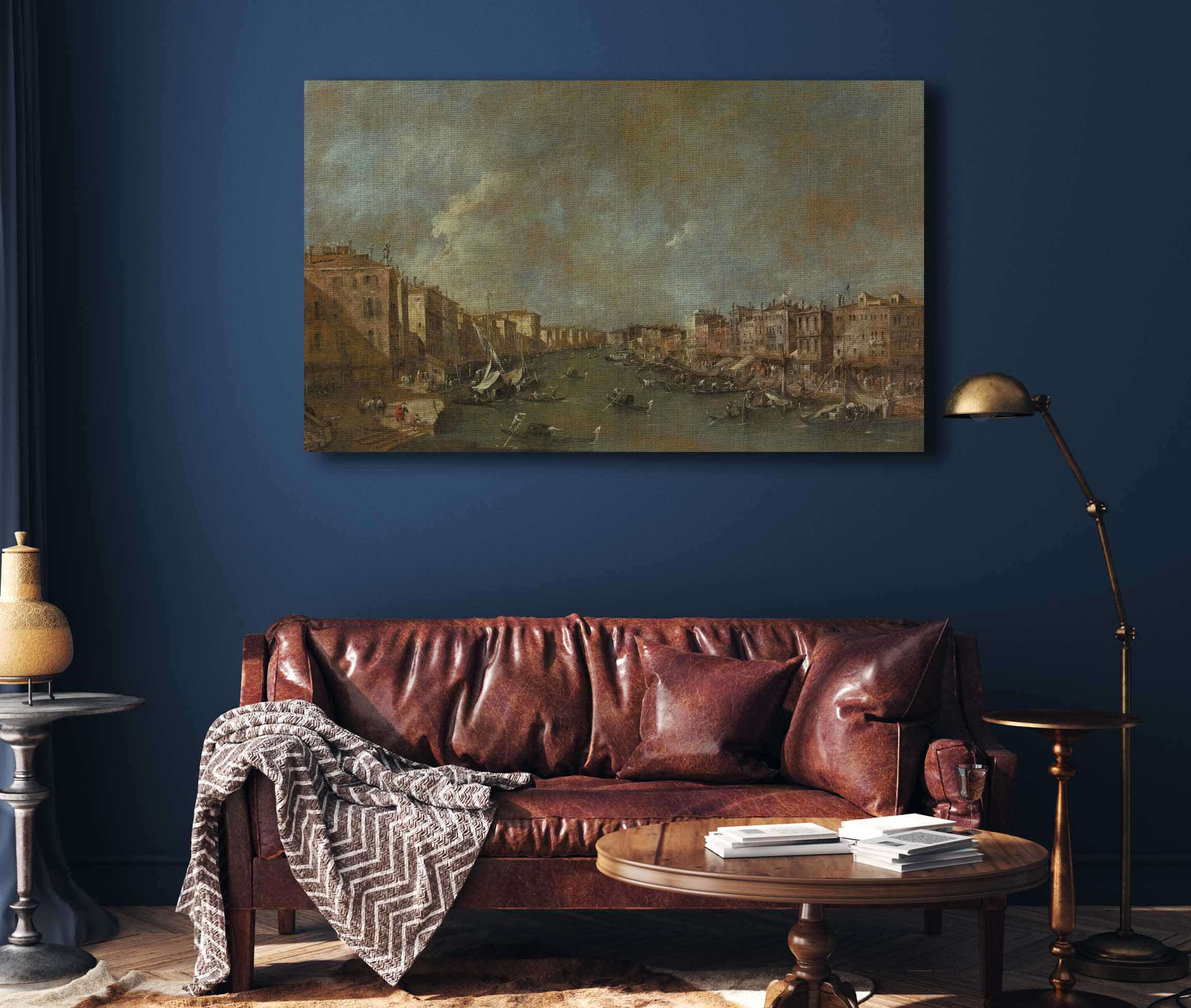 View Of The Grand Canal From The Ponte Di Rialto After by Francesco Guardi - Image 4