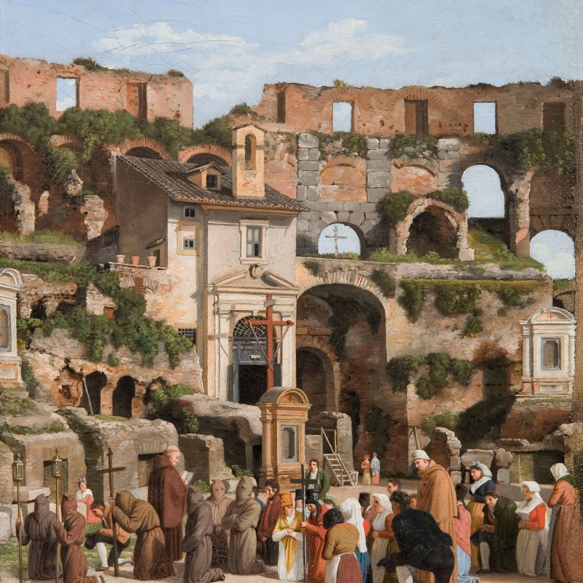 View Of The Interior Of The Colosseum by Christoffer Wilhelm Eckersberg - Image 4