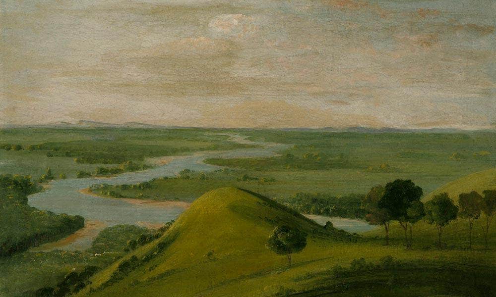 View Of The Junction Of The Red River And The False Washita, In Texas By George Catlin - Image 5