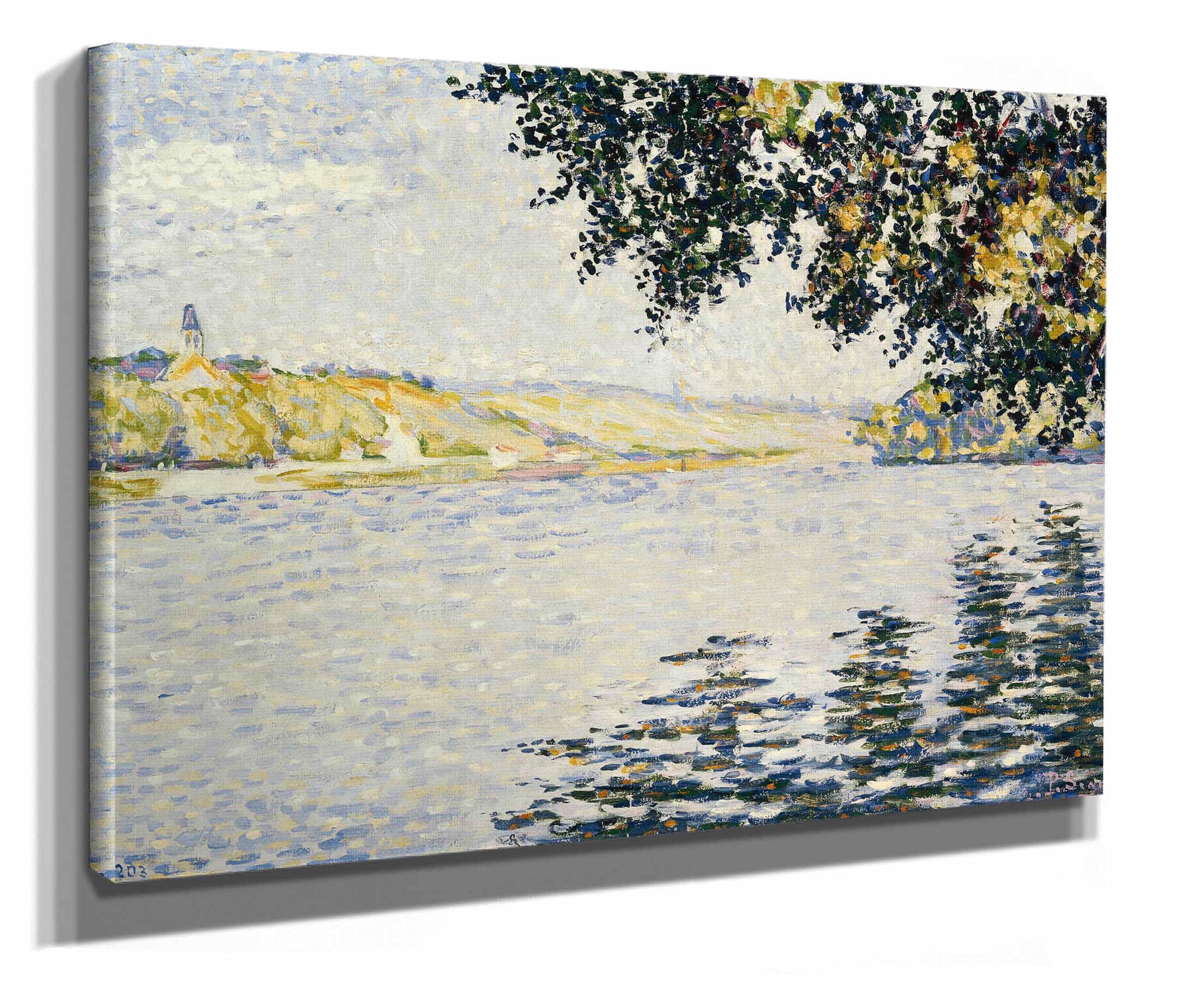 View Of The Seine At Herblay by Paul Signac - Image 2