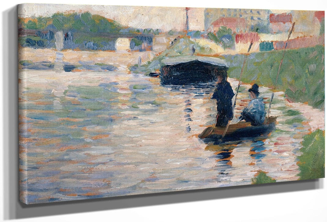 View Of The Seine By Georges Pierre Seurat