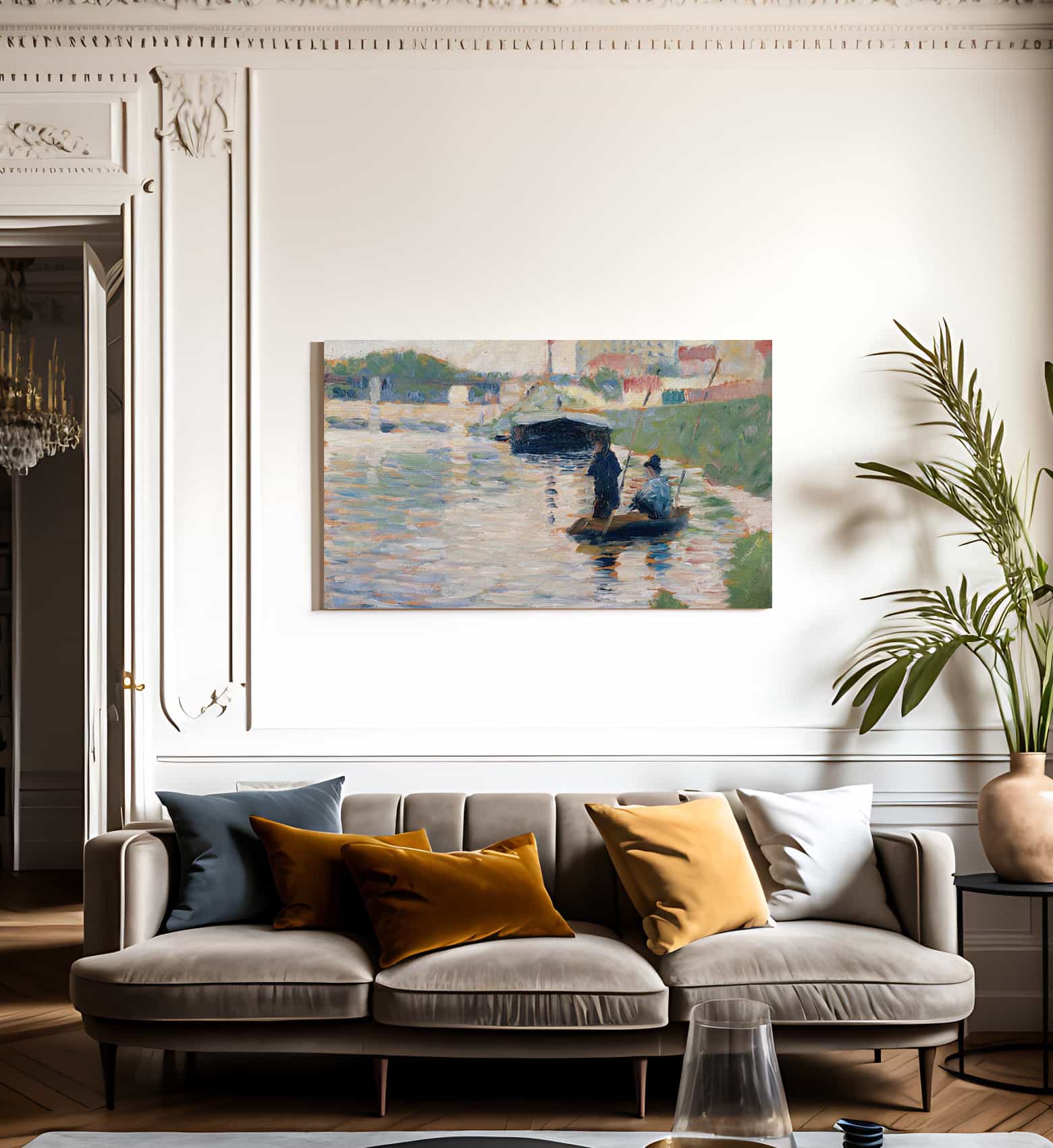 View Of The Seine By Georges Pierre Seurat - Image 3