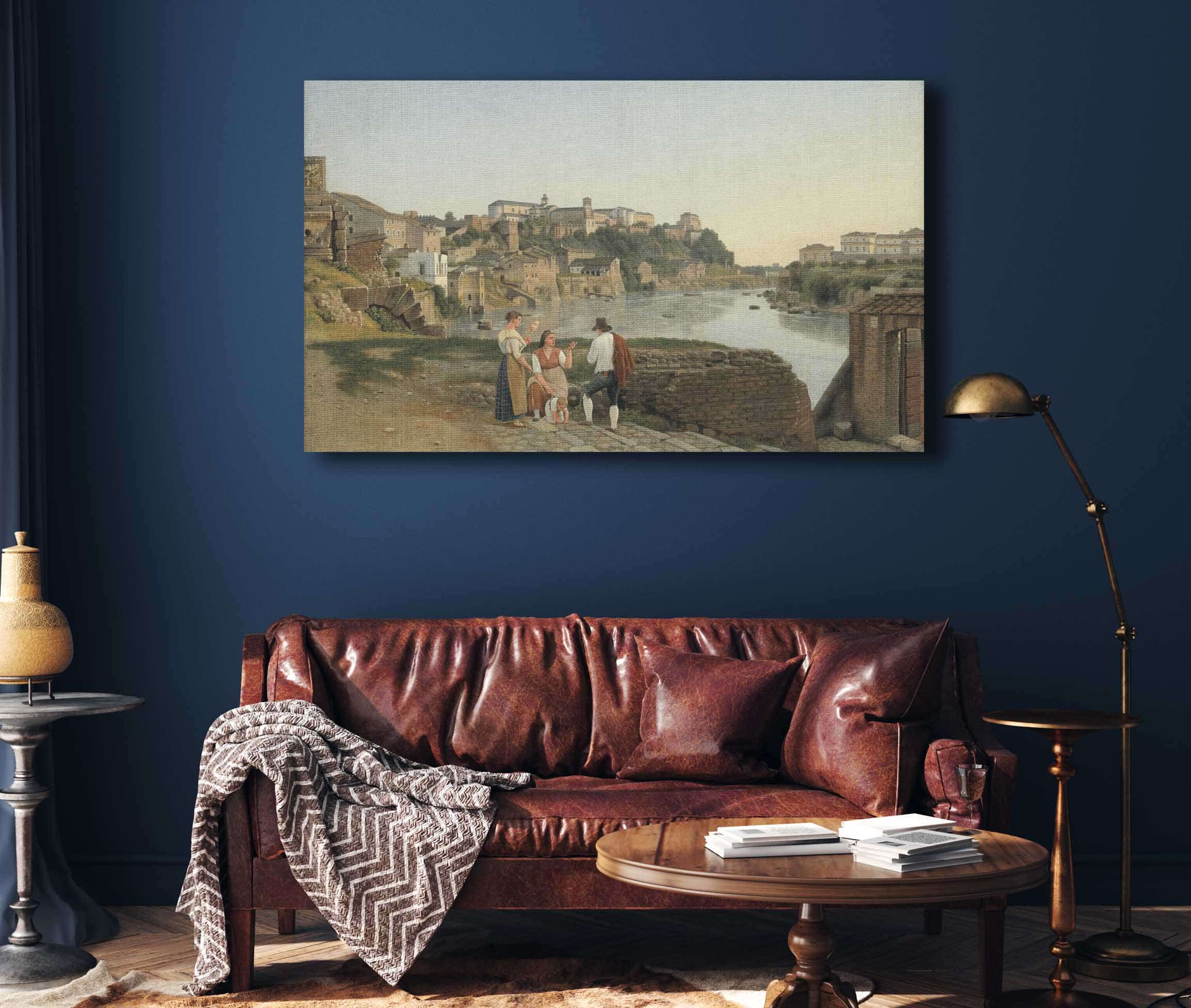 View Of The Tiber Towards The Aventin Hill In Rome by Christoffer Wilhelm Eckersberg - Image 4