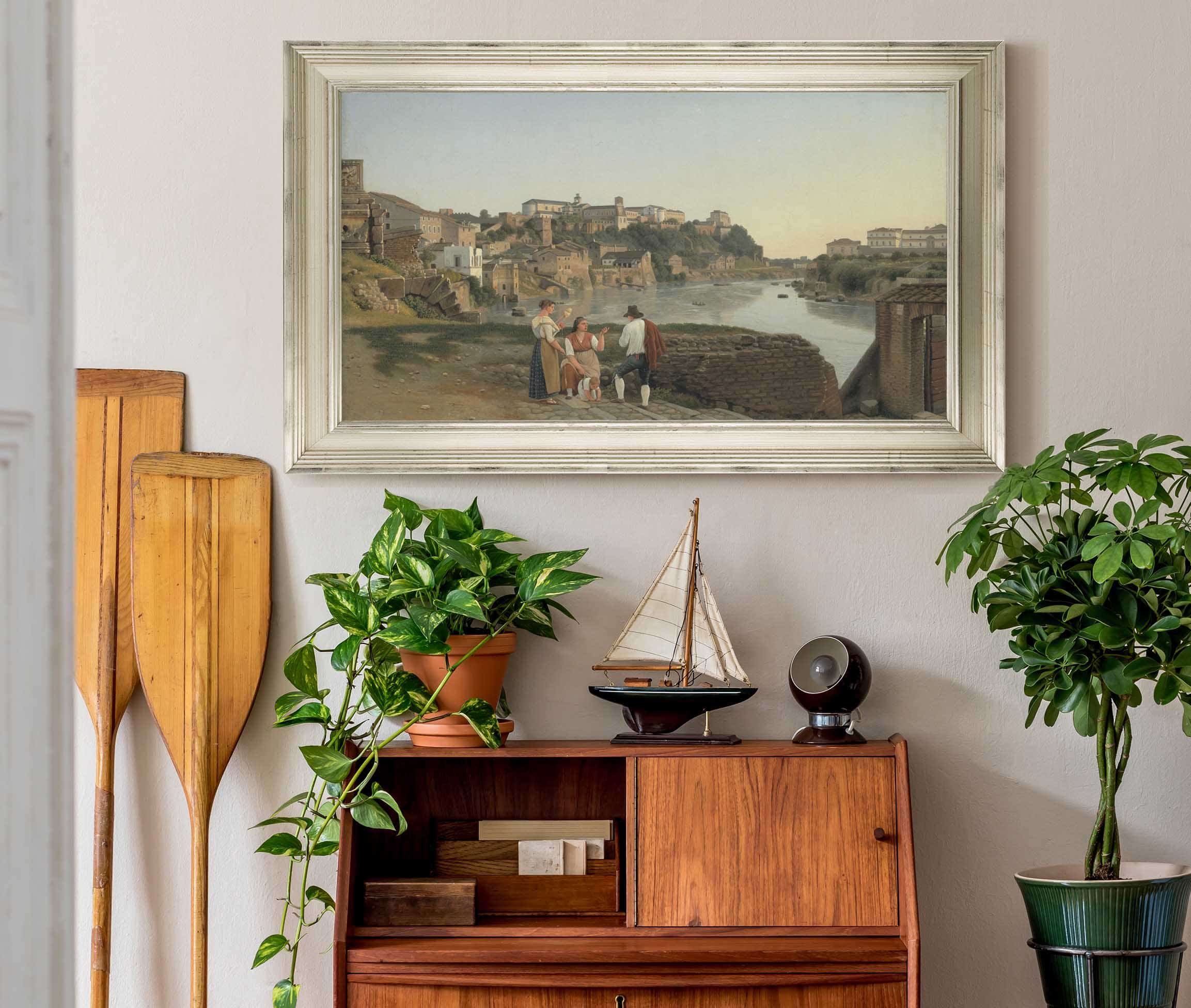 View Of The Tiber Towards The Aventin Hill In Rome by Christoffer Wilhelm Eckersberg - Image 6