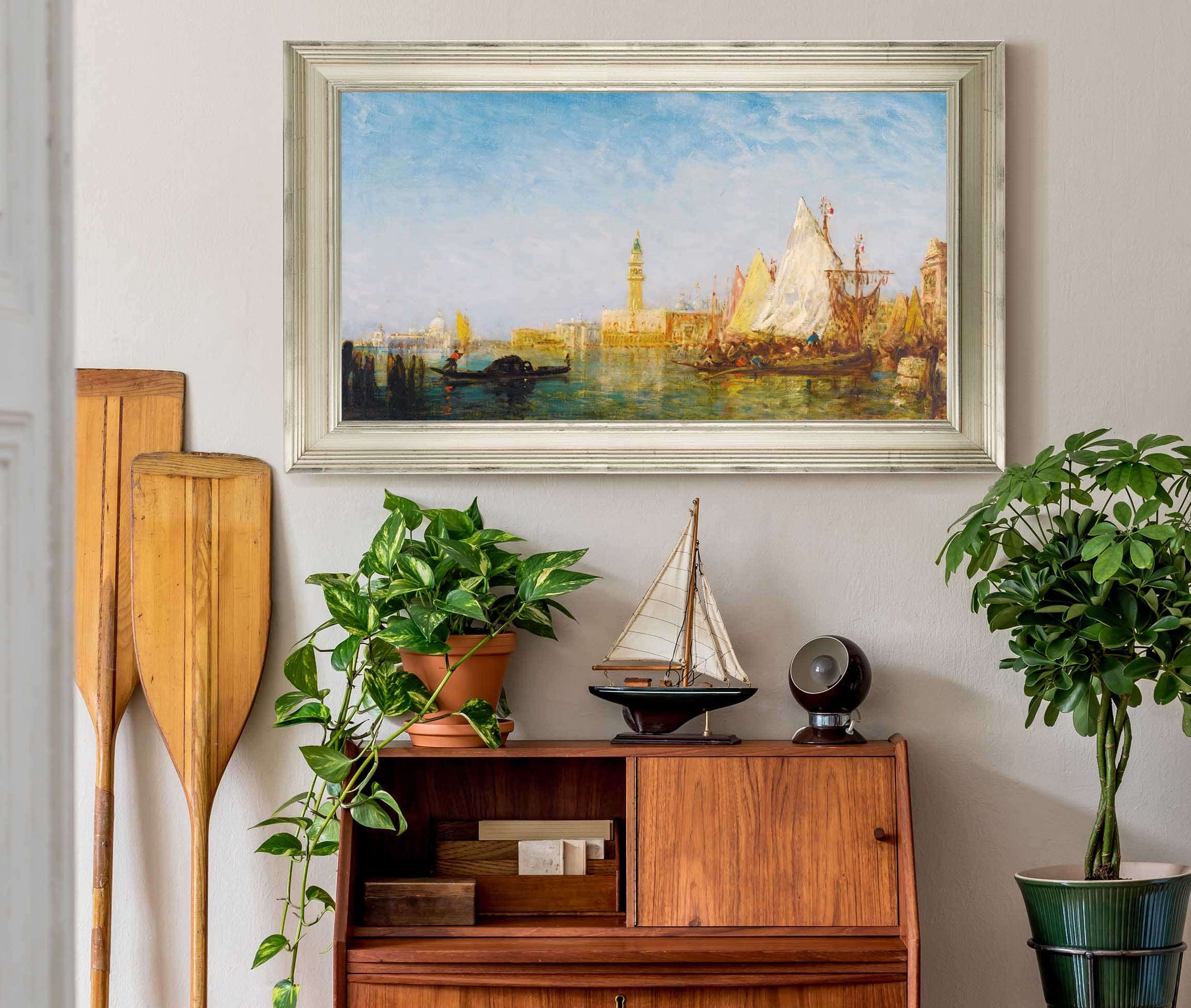 View Of Venice With The Doges Palace by Felix Ziem - Image 10