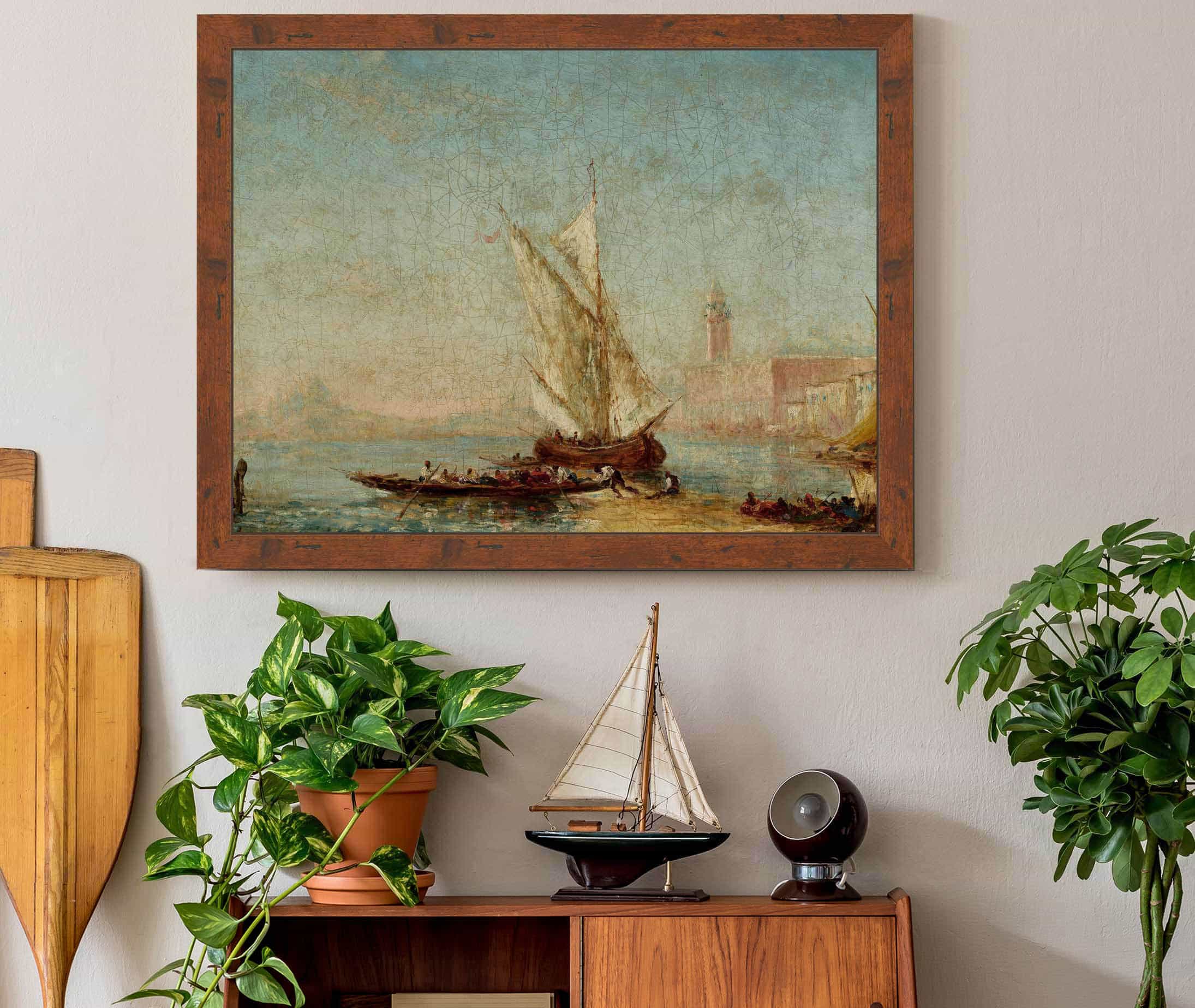 View Of Venice With The Doges Palace by Felix Ziem - Image 3