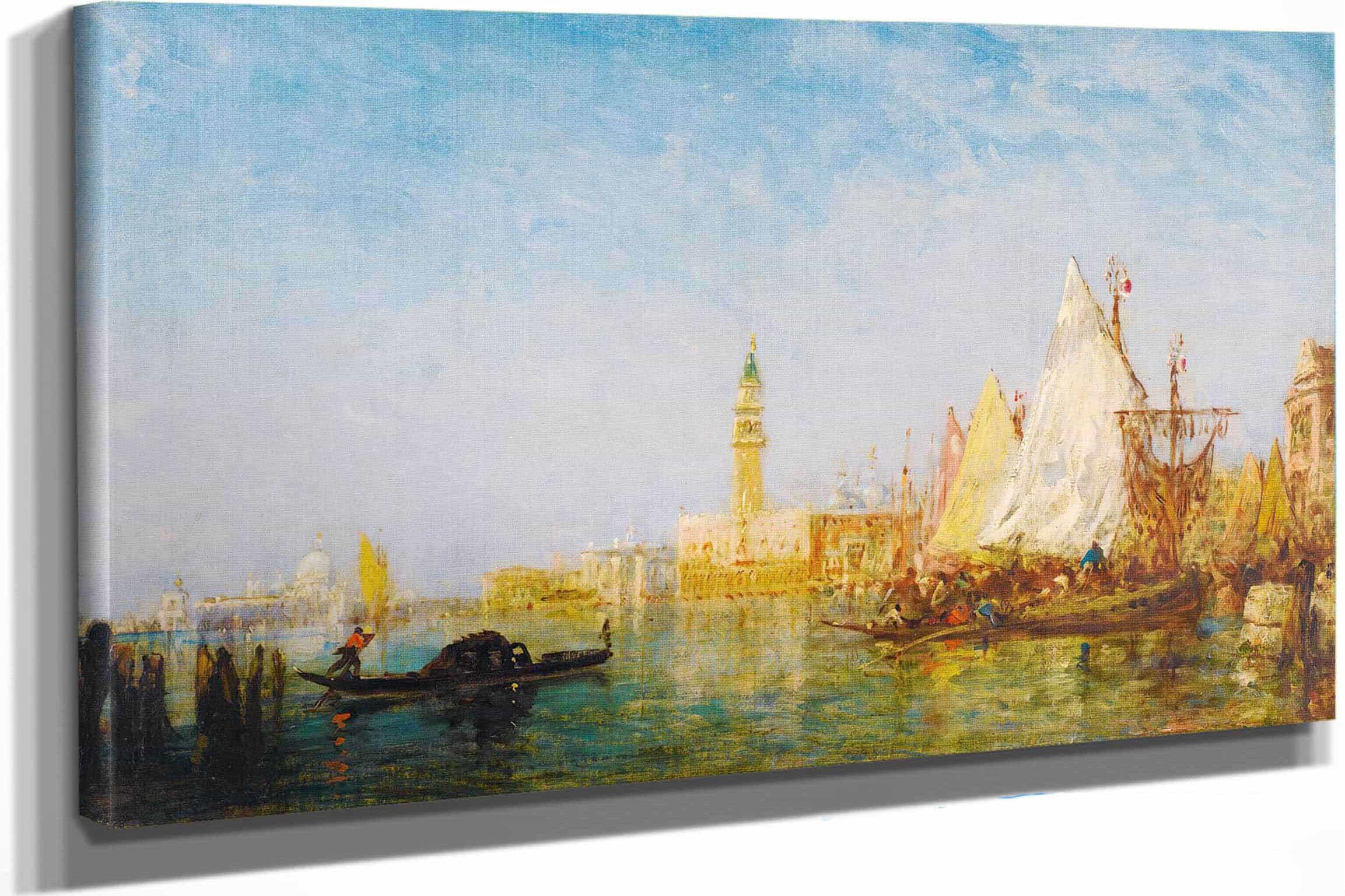 View Of Venice With The Doges Palace by Felix Ziem - Image 5