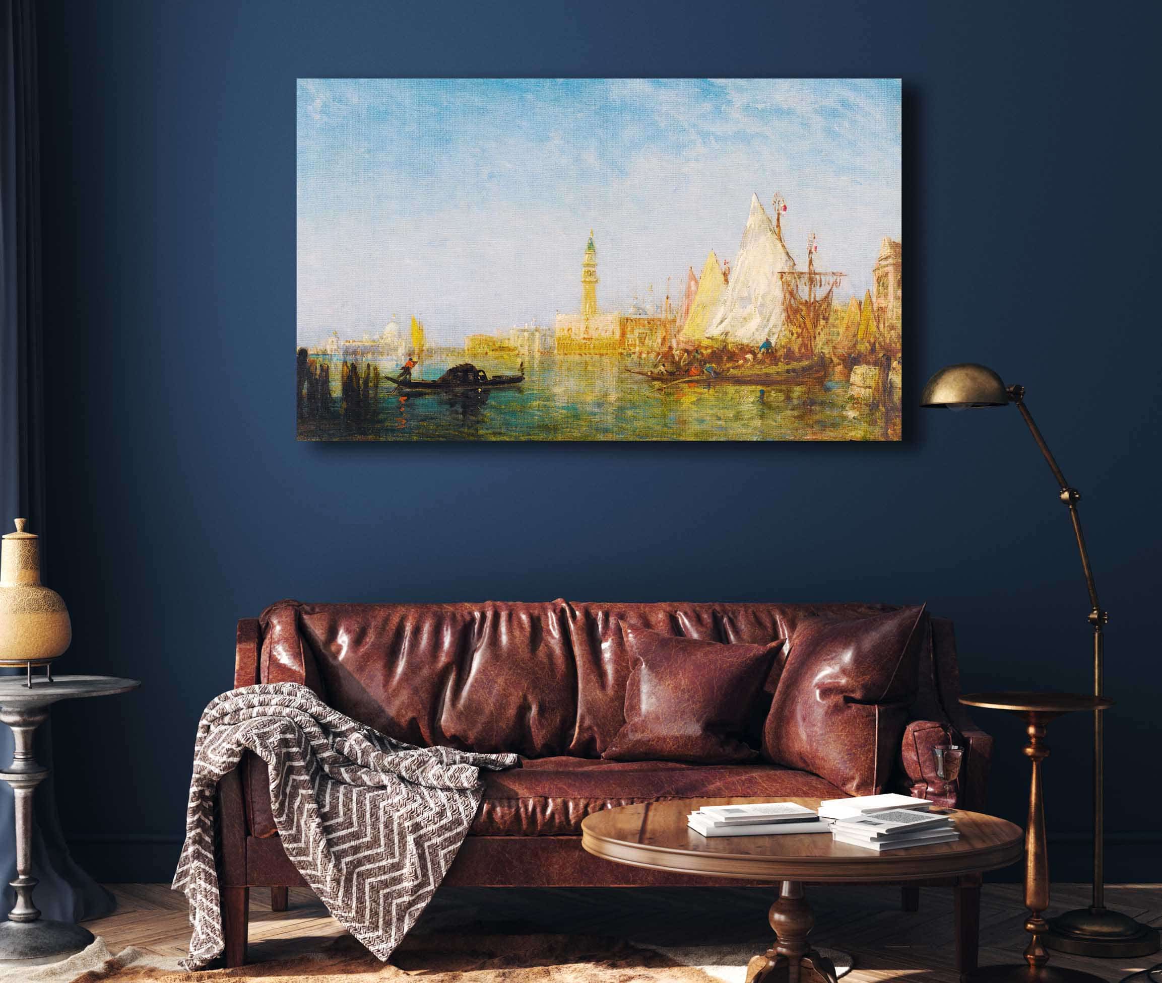 View Of Venice With The Doges Palace by Felix Ziem - Image 8