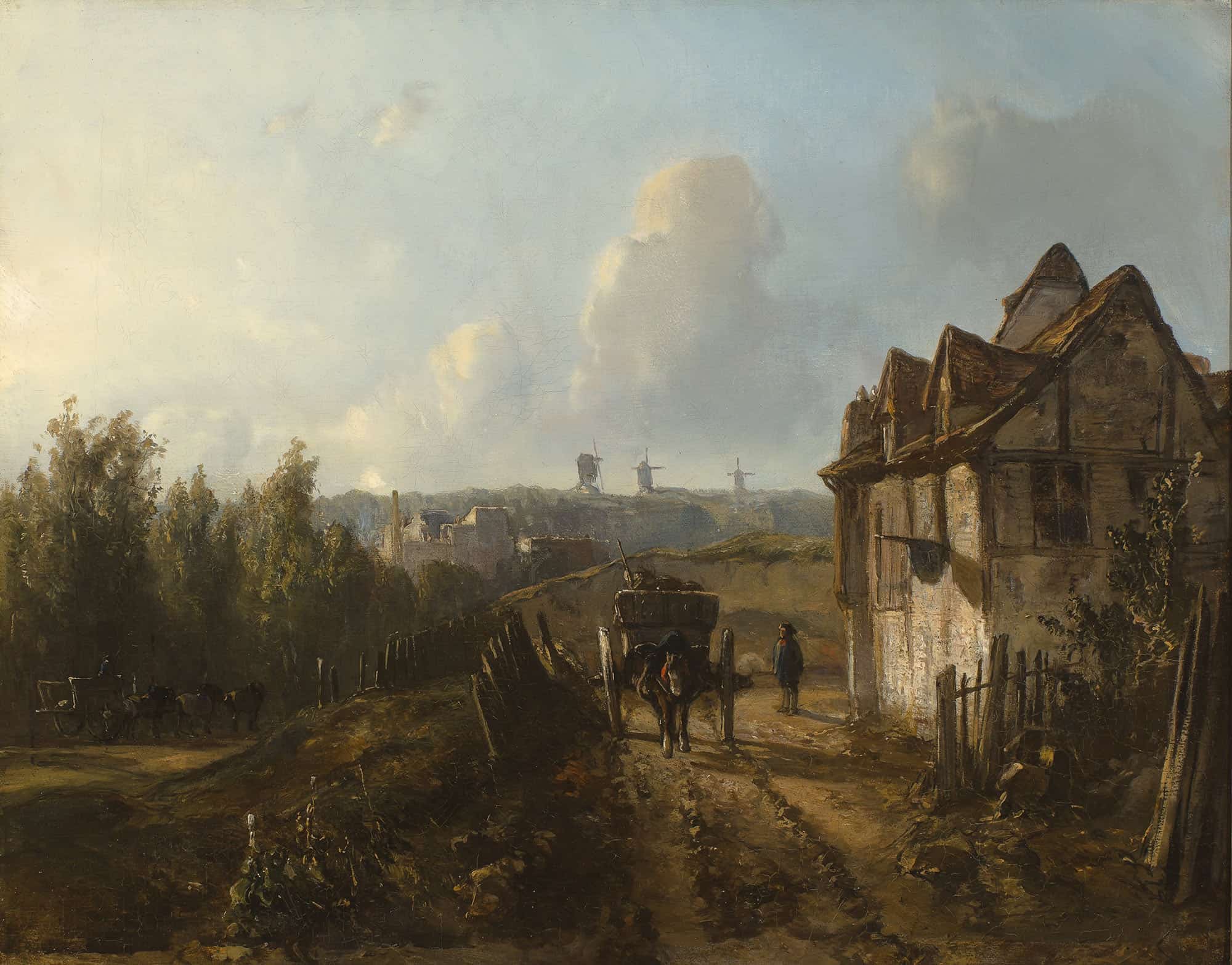 View On Monmartre by Johan Barthold Jongkind