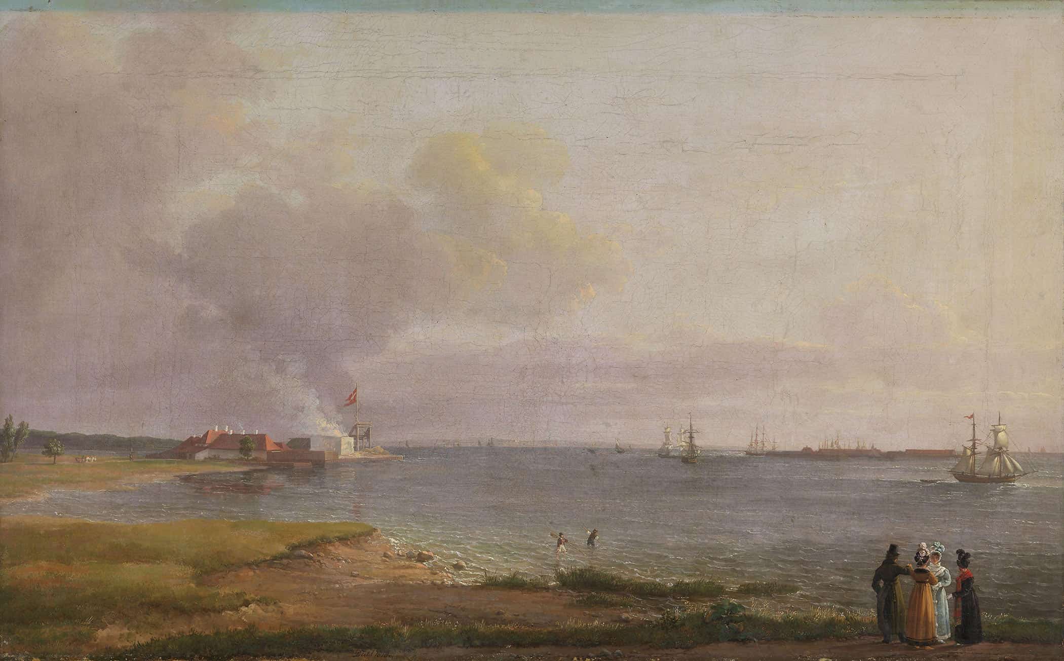 View Over Oresund Near The Lime Works by Johan Christian Dahl - Image 2