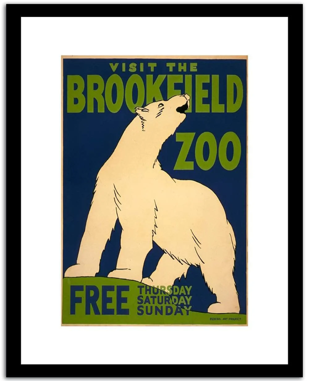 Viisit The Brookfield Zoo Vintage Poster