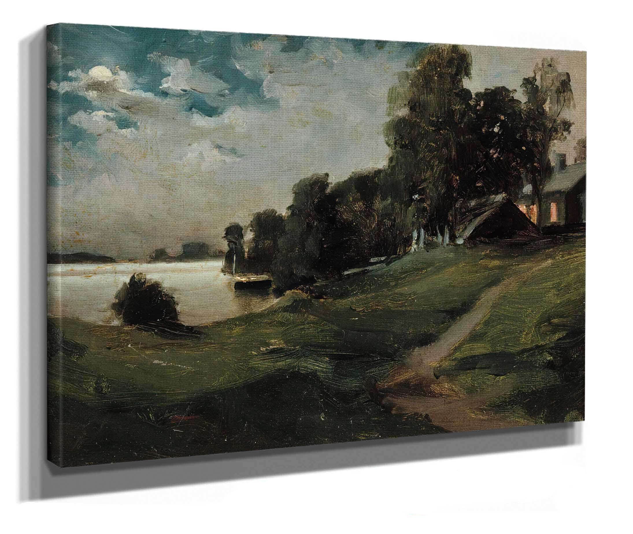 Villa At Haikko In The Moonlight by Albert Edelfelt - Image 2