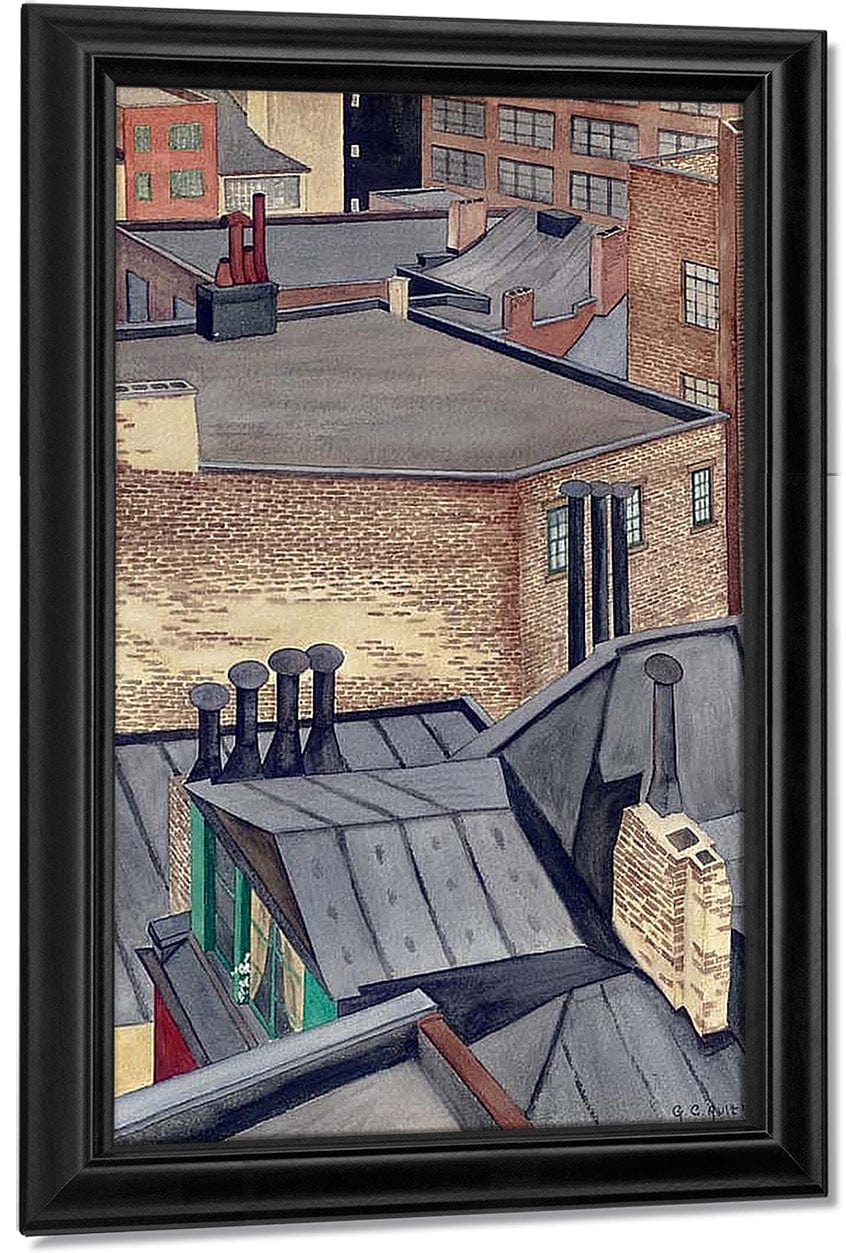 Village Roofs By George Ault - Image 7
