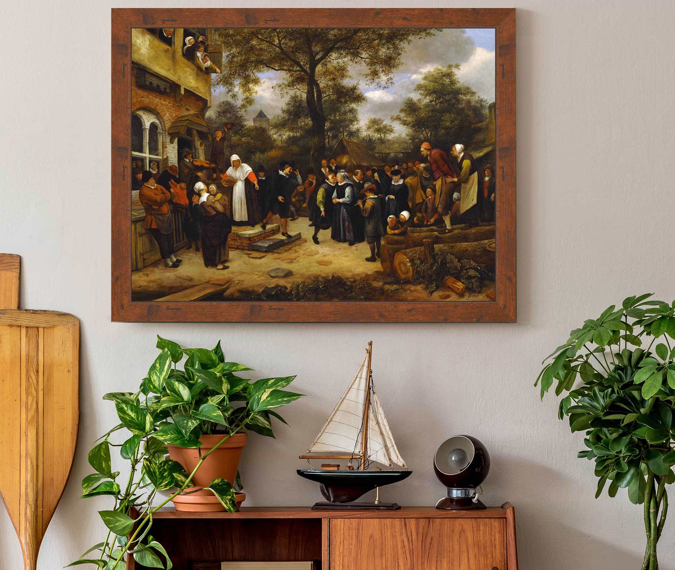 Village Wedding by Jan Steen - Image 3