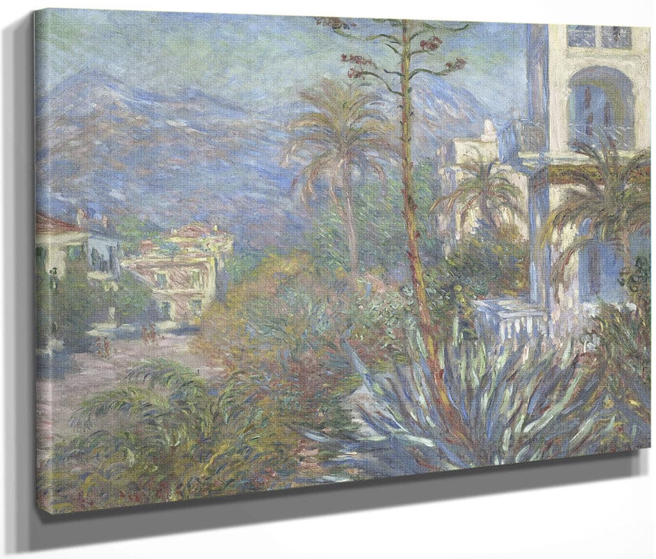Villas At Bordighera By Claude Monet