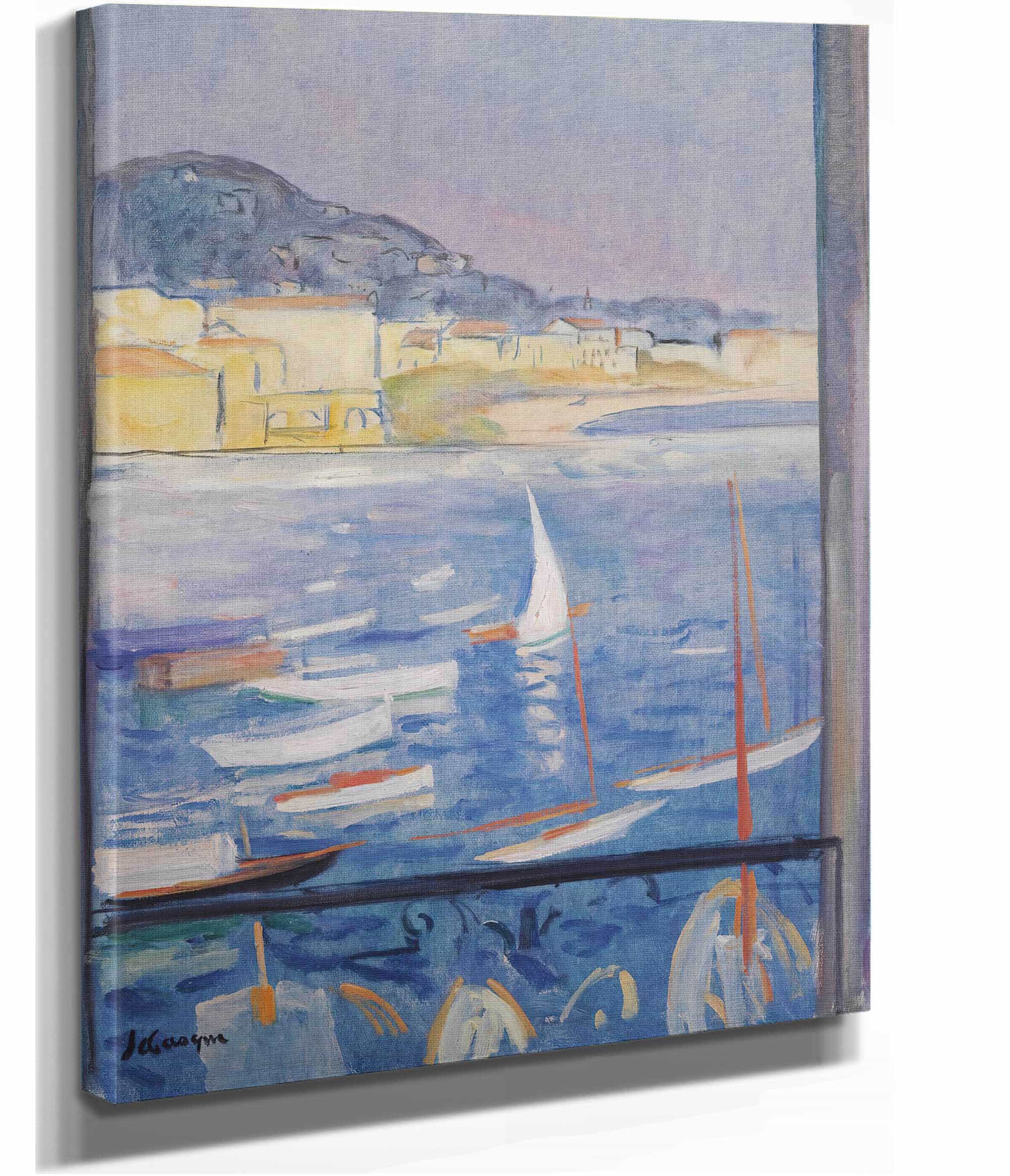 Villefranche Sur Mer Fenetre Ouverte Sur Le Port by Henri Lebasque - Image 2