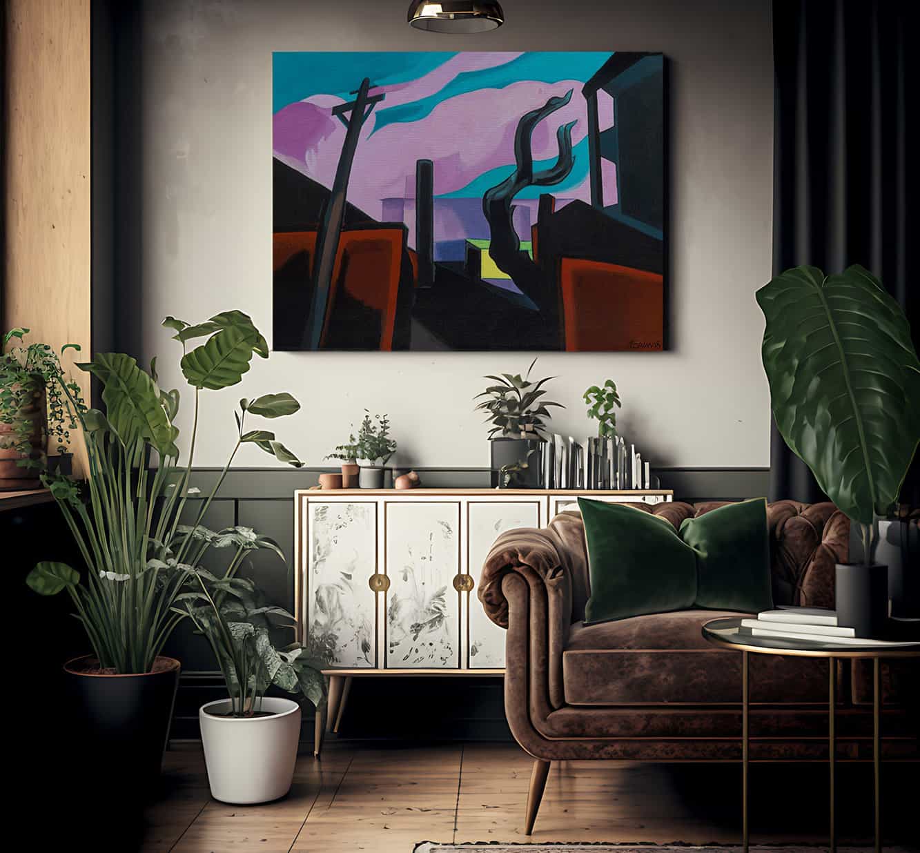 Violet Tones By Oscar Bluemner - Image 2